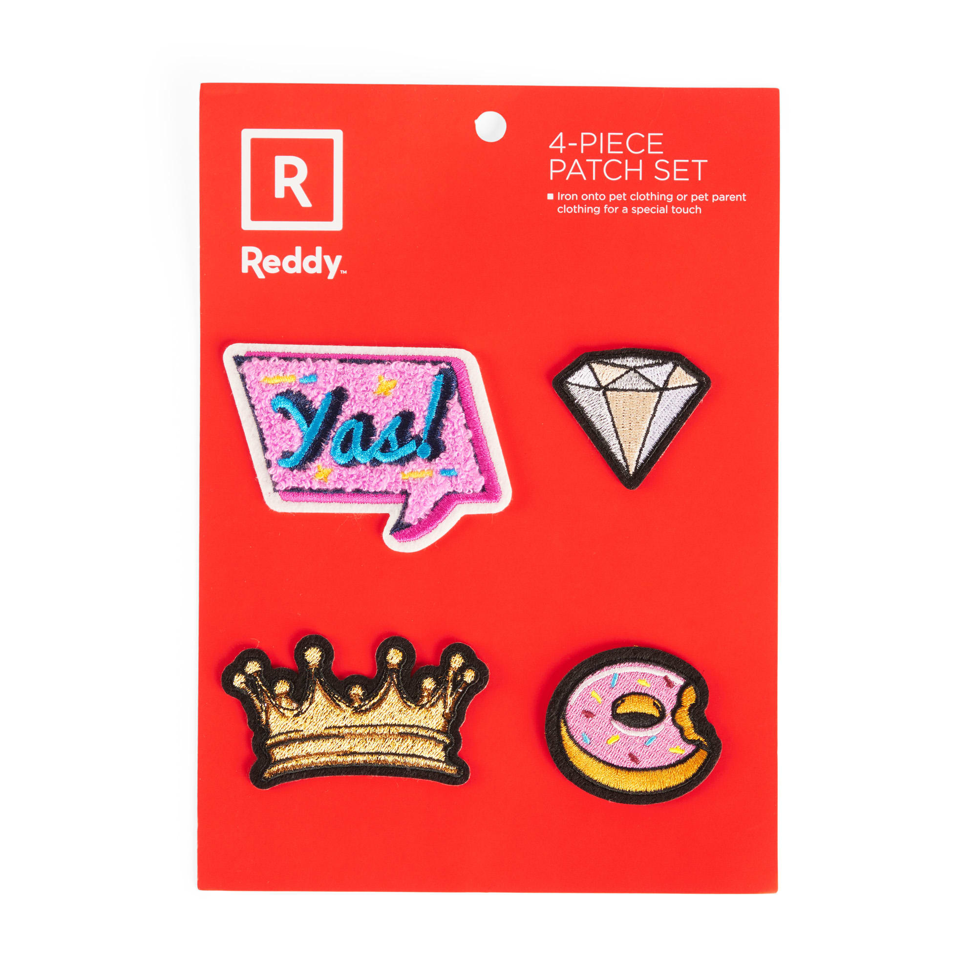 Reddy Dog IronOn Patches MultiColor Pack of 4