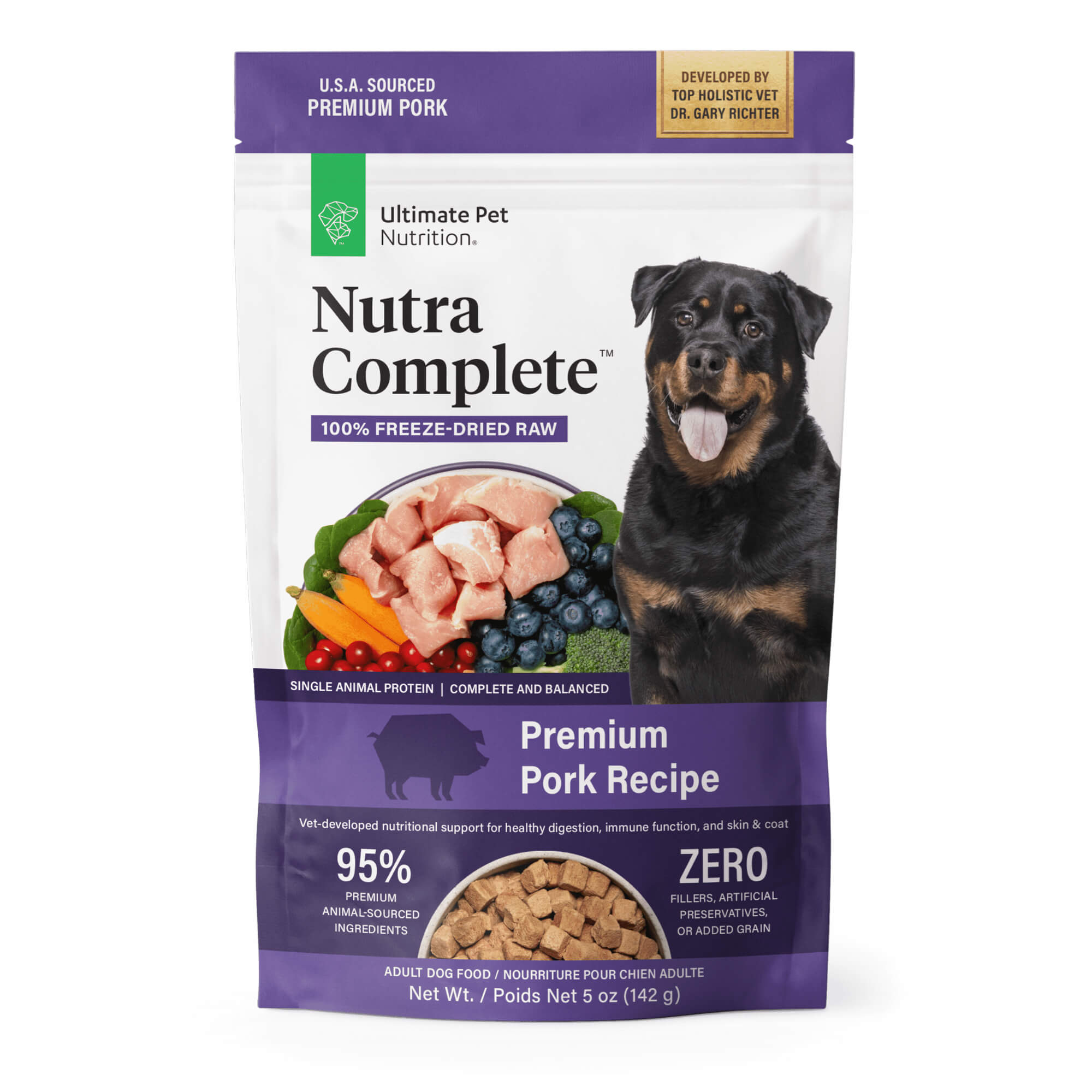 Ultimate Pet Nutrition Nutra Complete Premium Pork Freeze Dried