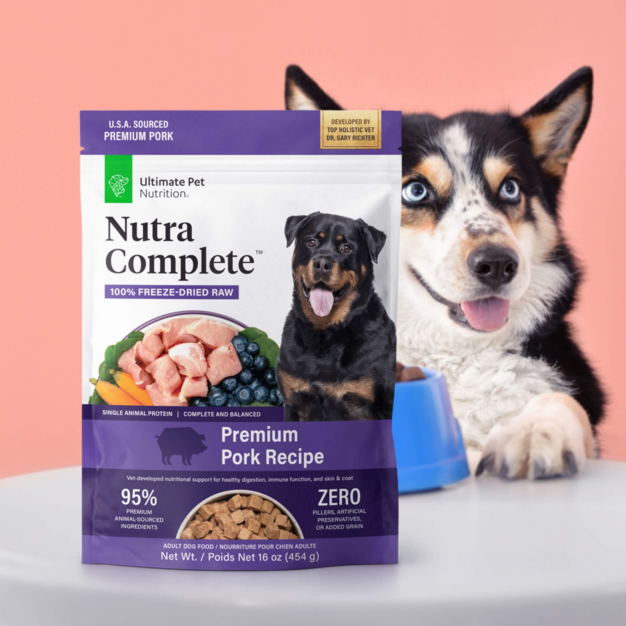 Ultimate Pet Nutrition Nutra Complete Premium Pork Freeze Dried
