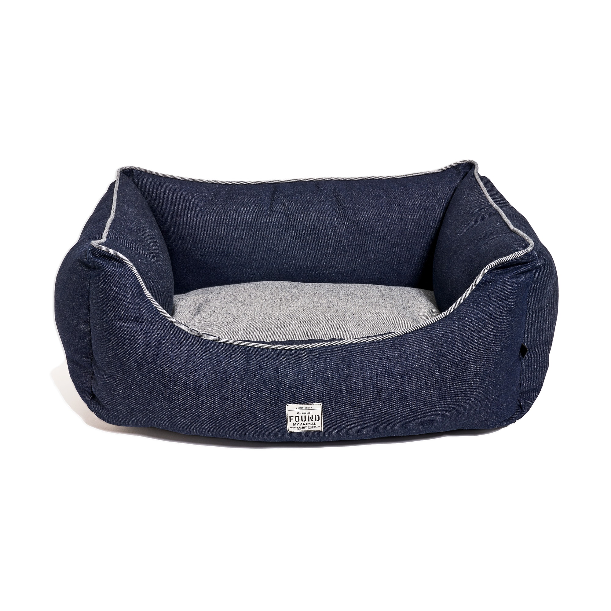 Found My Animal Denim Dog Bed 17