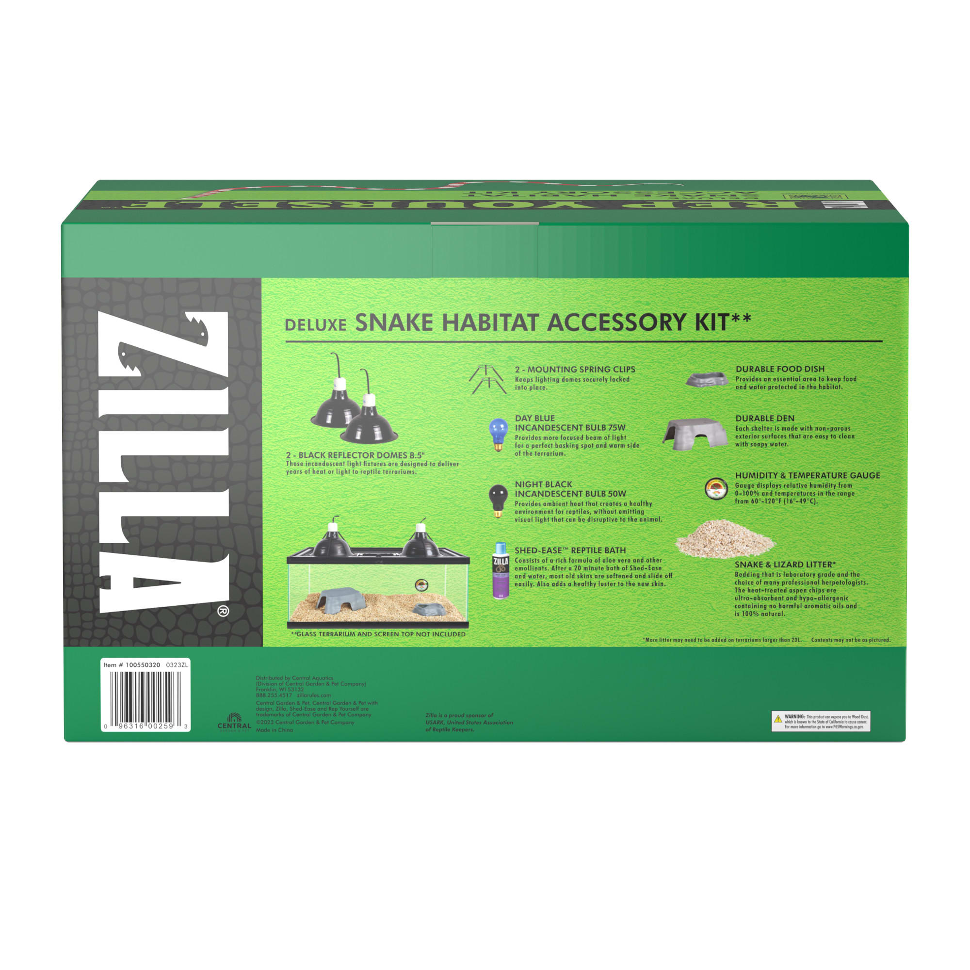 Zilla 20l shop premium snake kit