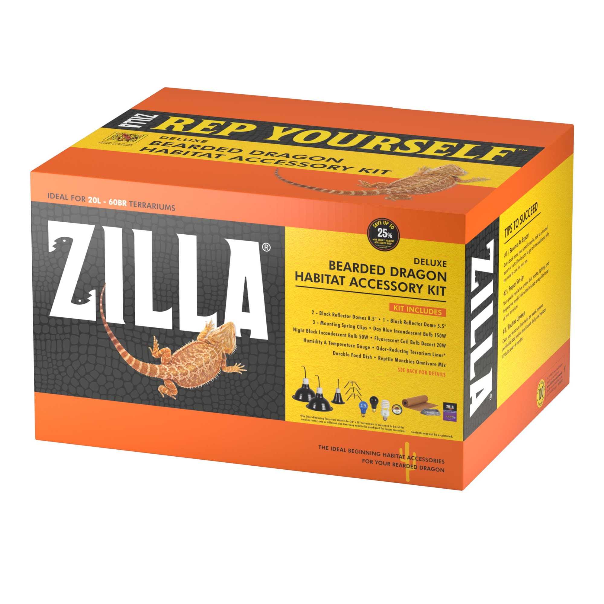 Zilla Bearded Dragon Habitat Accessory Kit 20 L 60 BR Petco