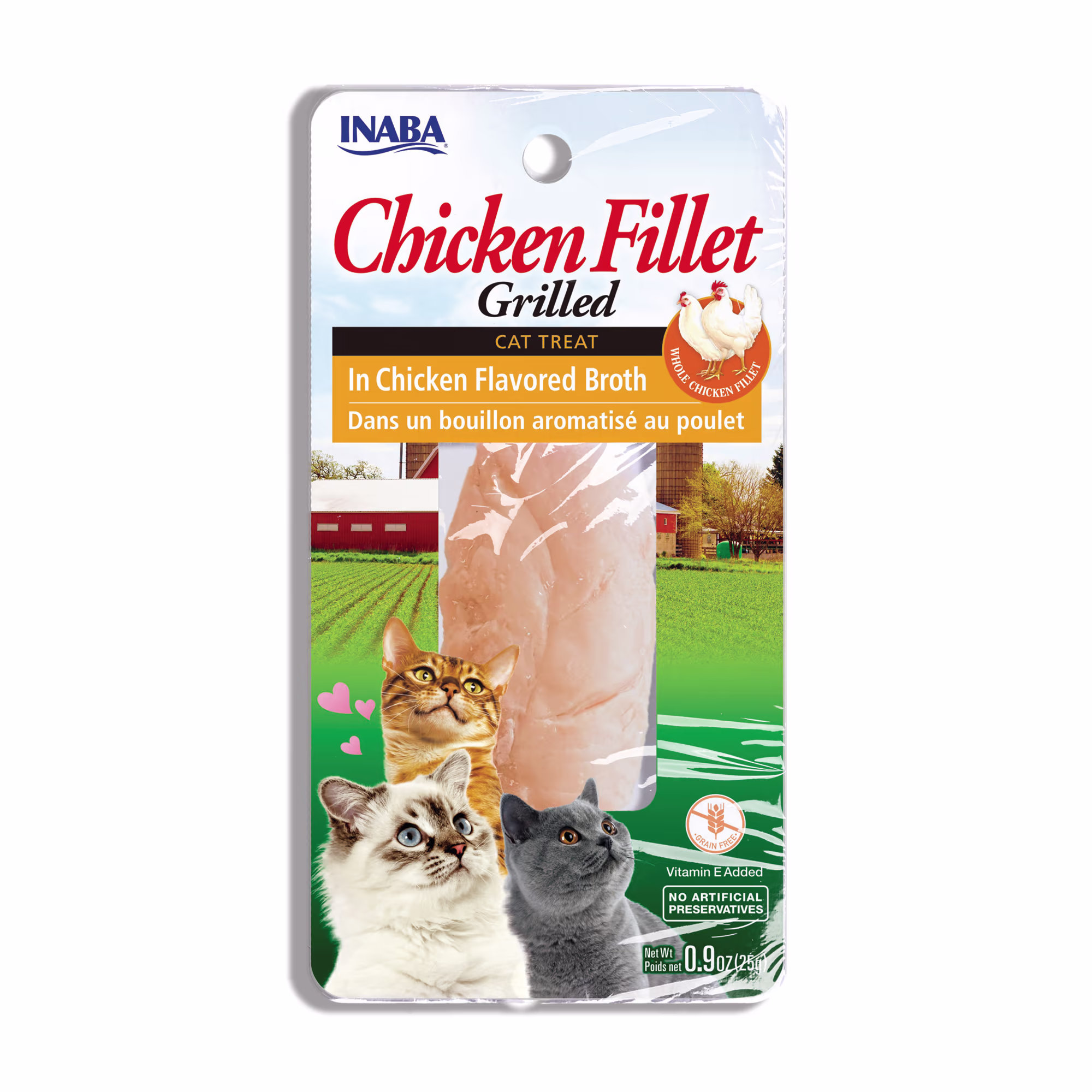 Inaba Grilled Chicken Fillets Flavored Broth Cat Treats, 9 oz. Petco