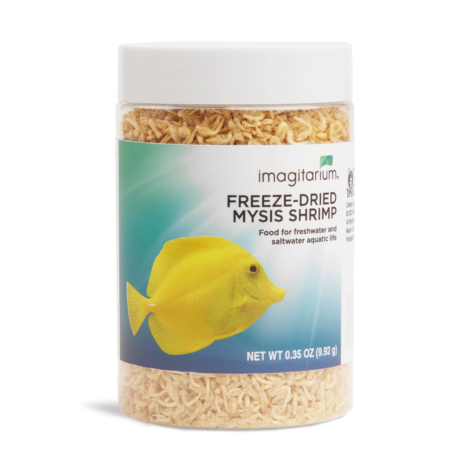 Imagitarium Freeze-Dried Mysis Shrimp Food for Freswater and Salt Water  Aquatic Life, 0.35 oz.