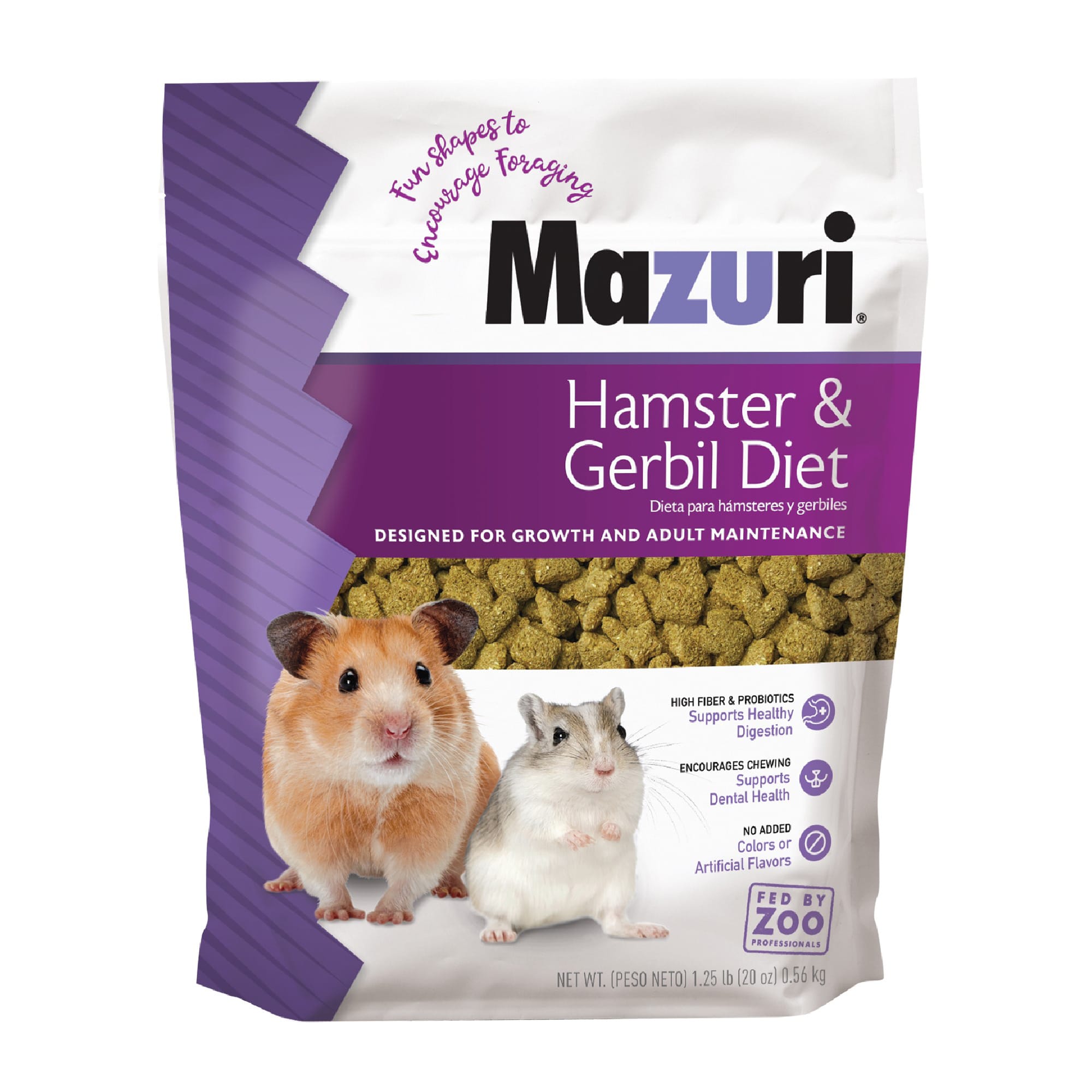 Mazuri Hamster & Gerbil Diet for Small Animals, 1.25 lbs. | Petco