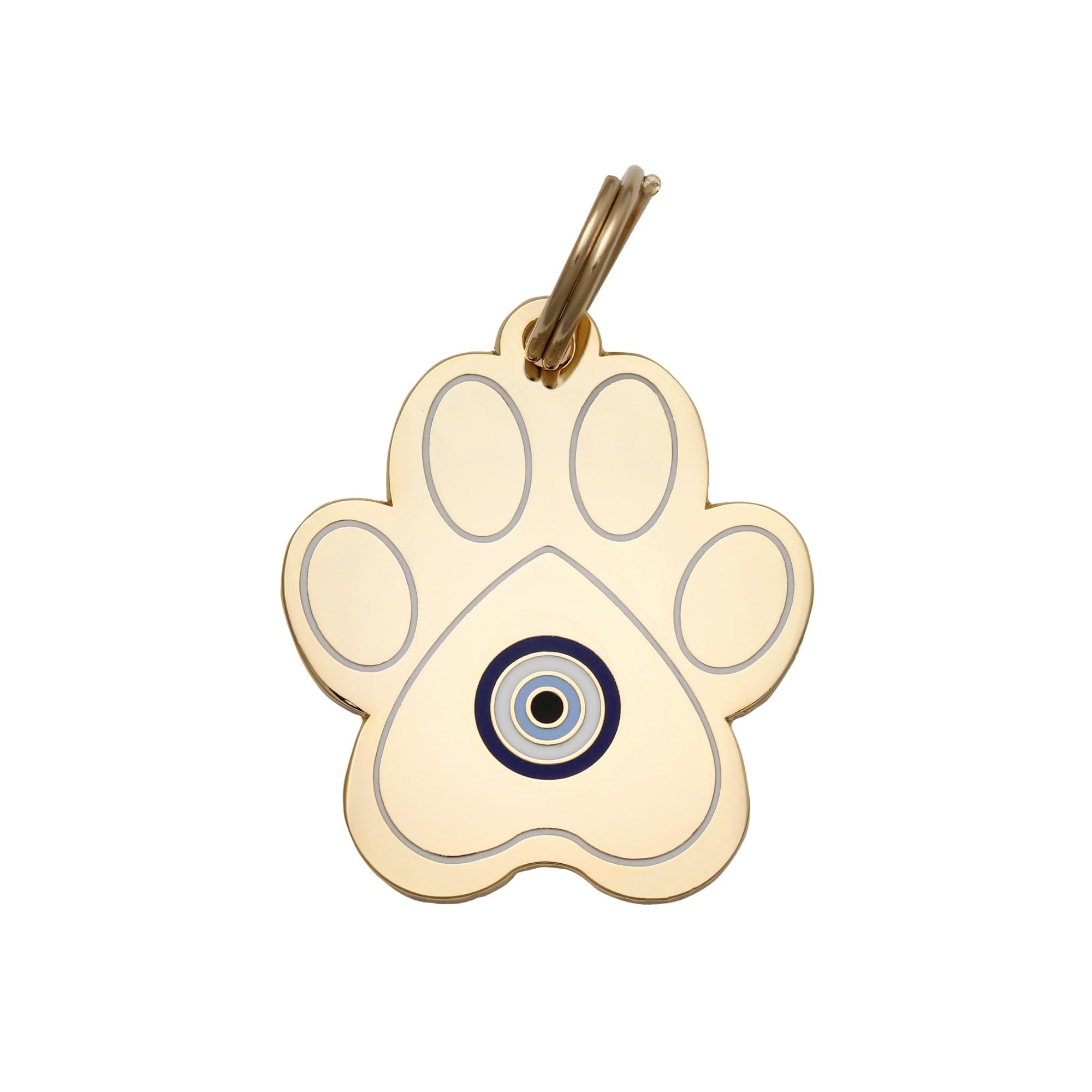 Evil eye sales dog tag