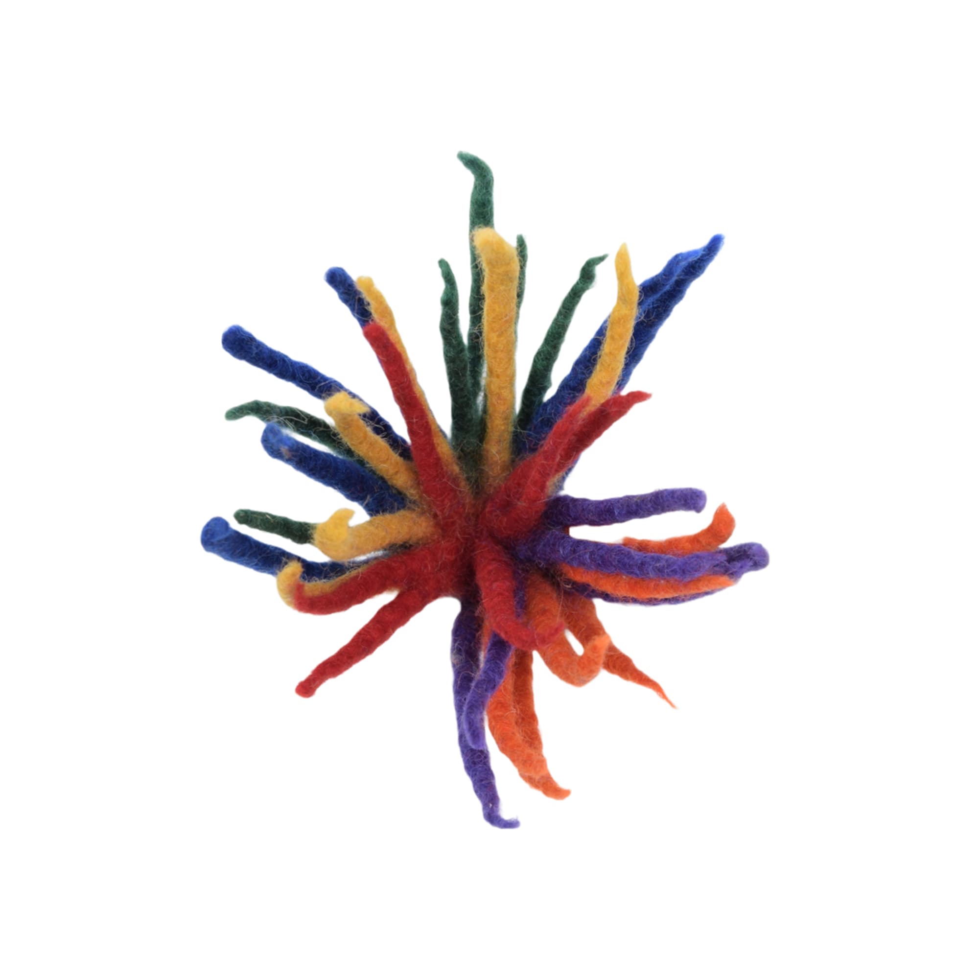 Dharma Dog Karma Cat Wool Rainbow Collar Art Small