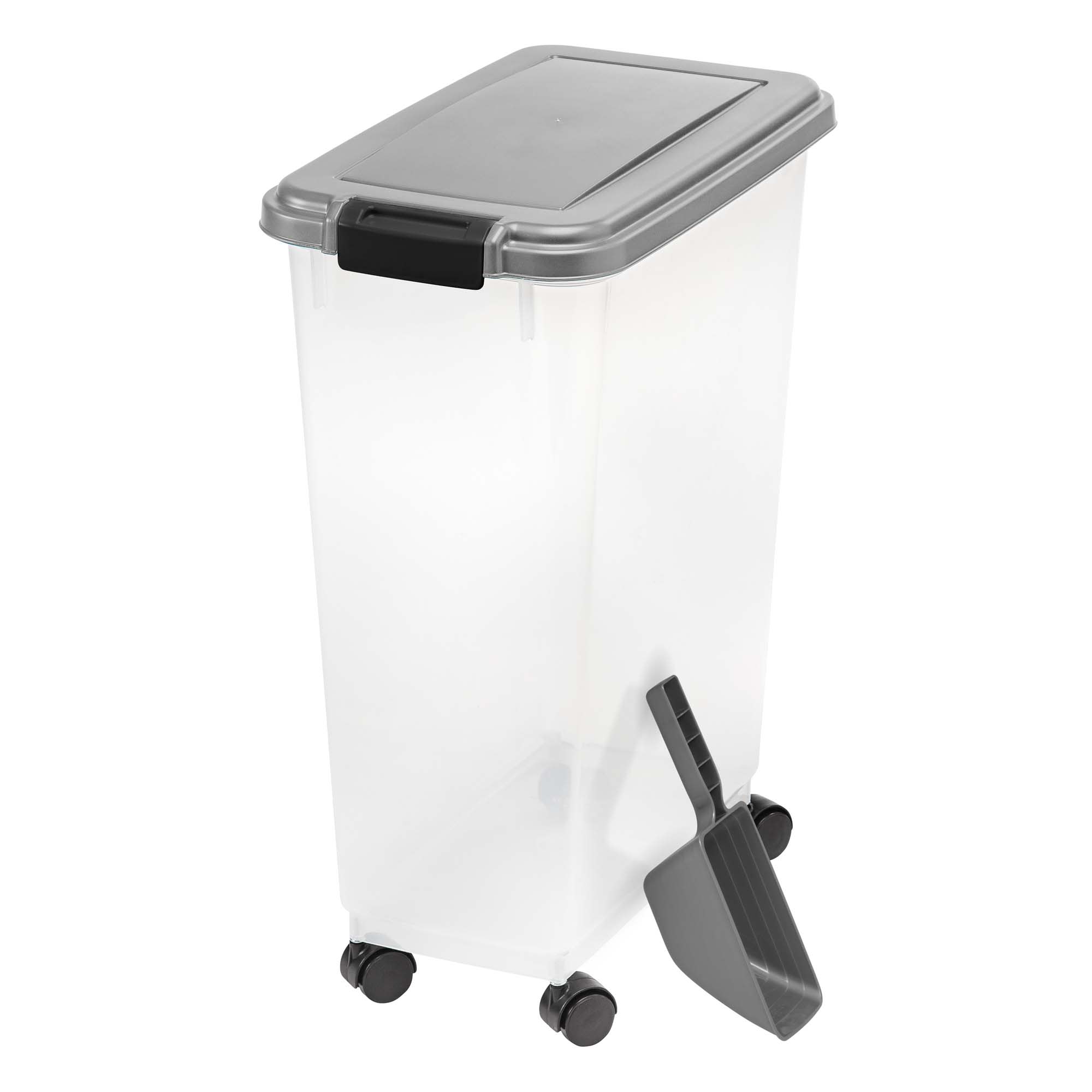 Iris USA Inc. 69 Qt. Airtight Pet Food Container in Chrome