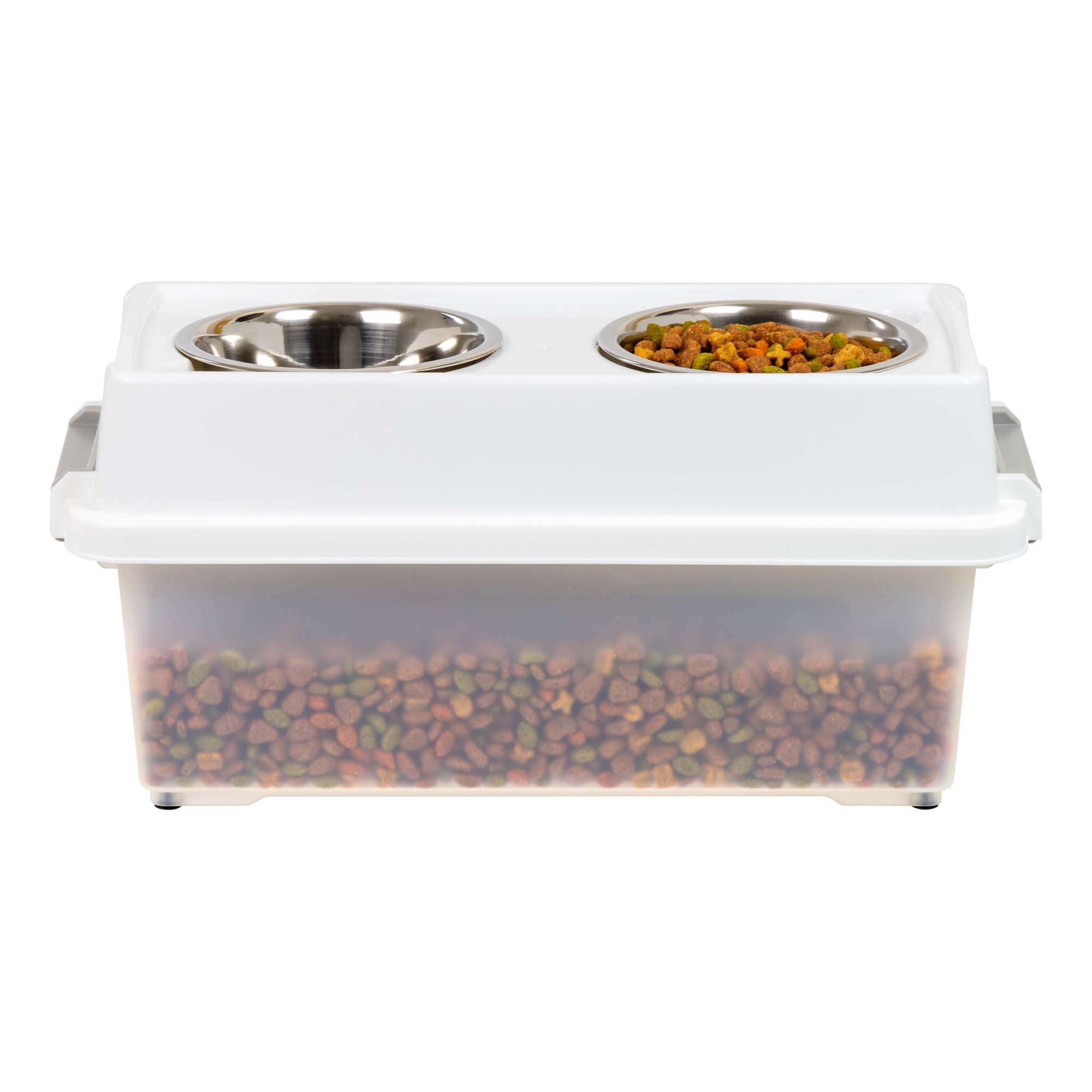 Iris Elevated Double Diner with Airtight Food Storage Container