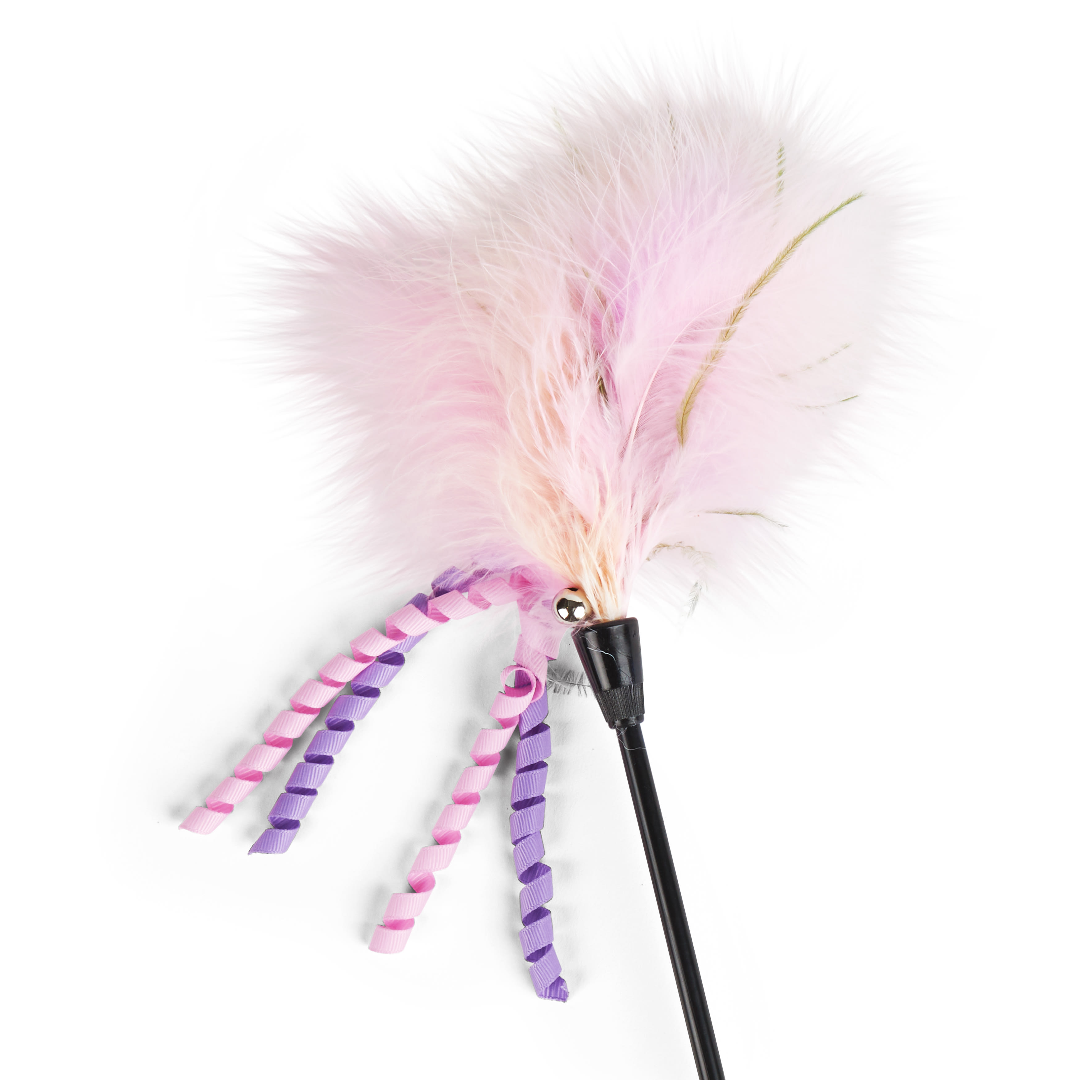  Kats'N Us Cat Toy Wand Refill - Pink Mouse with Real Fur Tail  Cat Teaser Wand Attachment : Pet Supplies