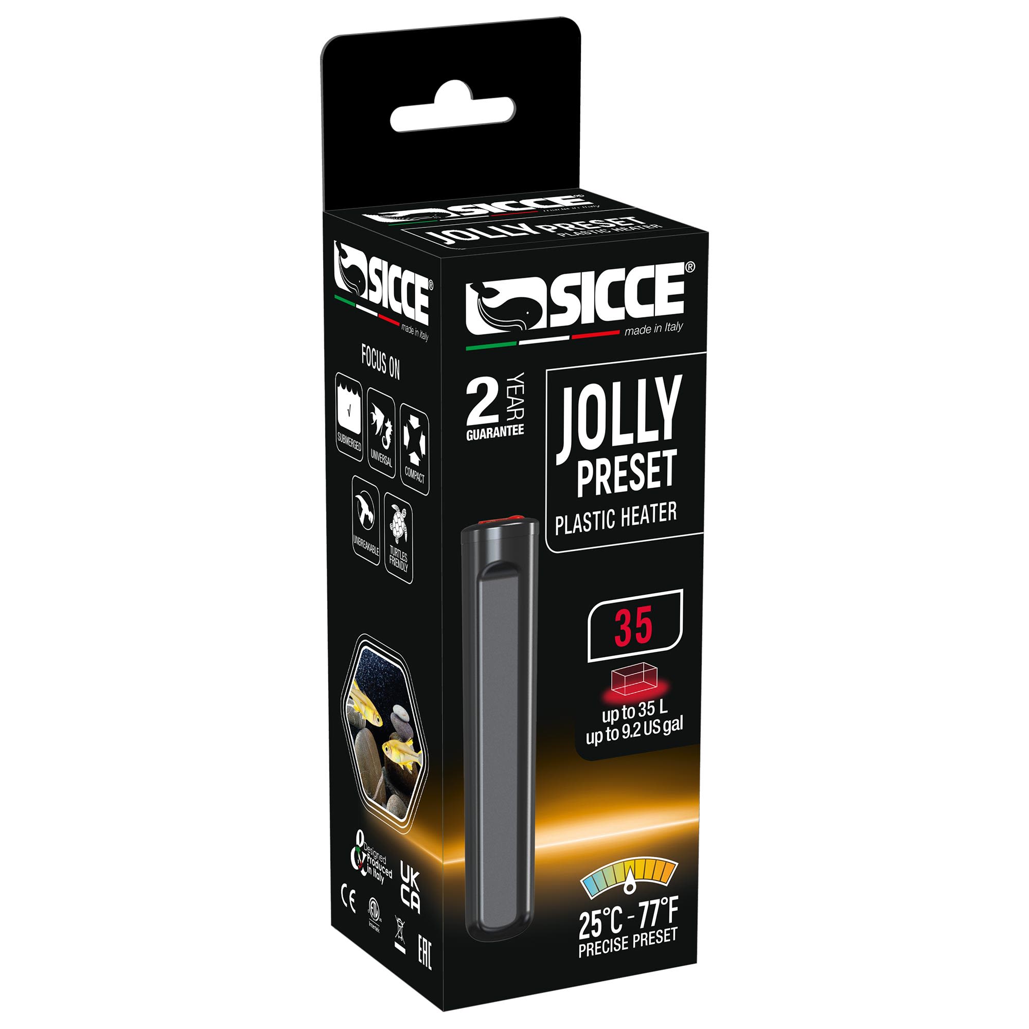 Sicce Jolly Preset Heater 30 watt | Petco