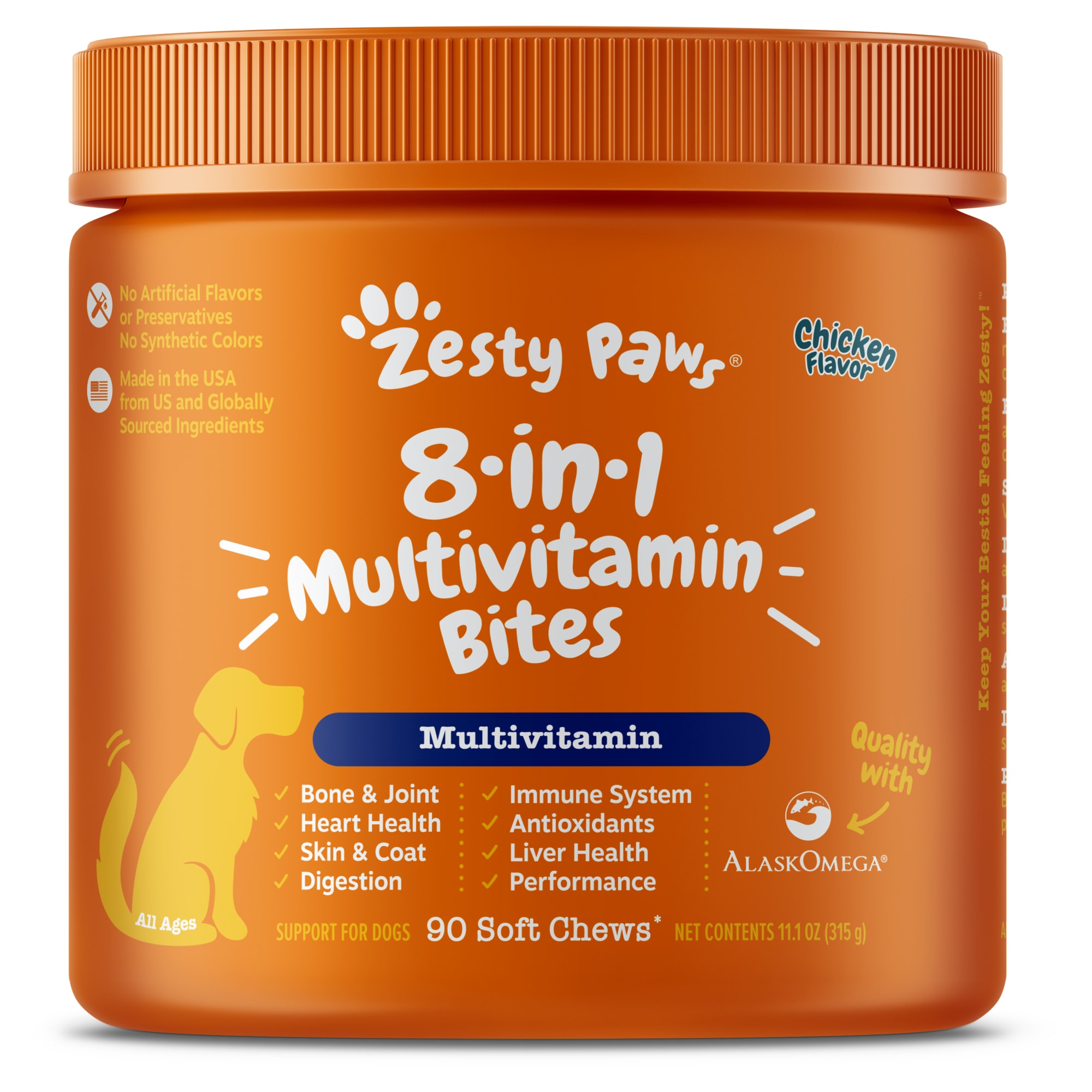 Zesty paws 5 in 1 clearance multivitamin