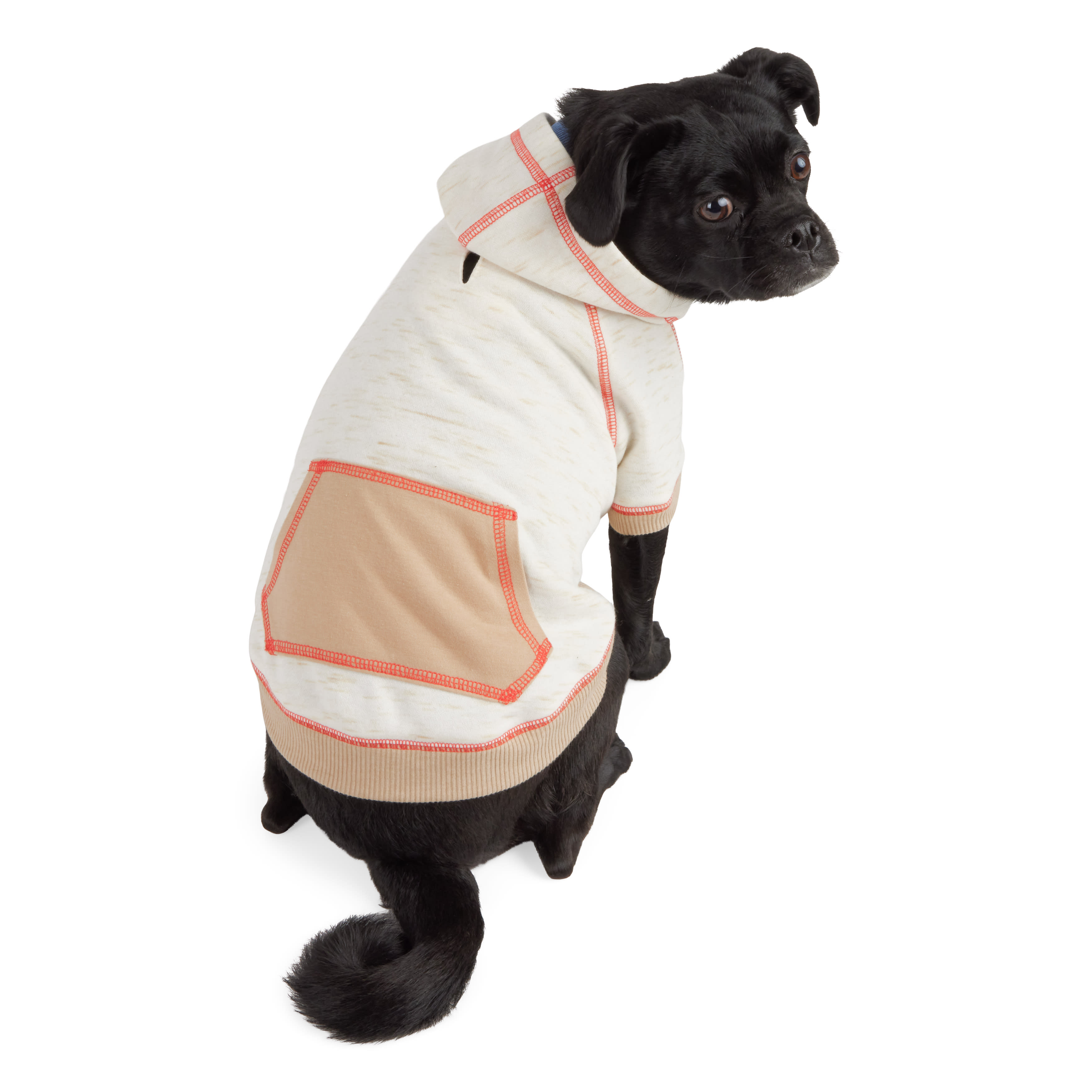 YOULY Heathered Hoodie for Dogs, Large, Tan | Petco