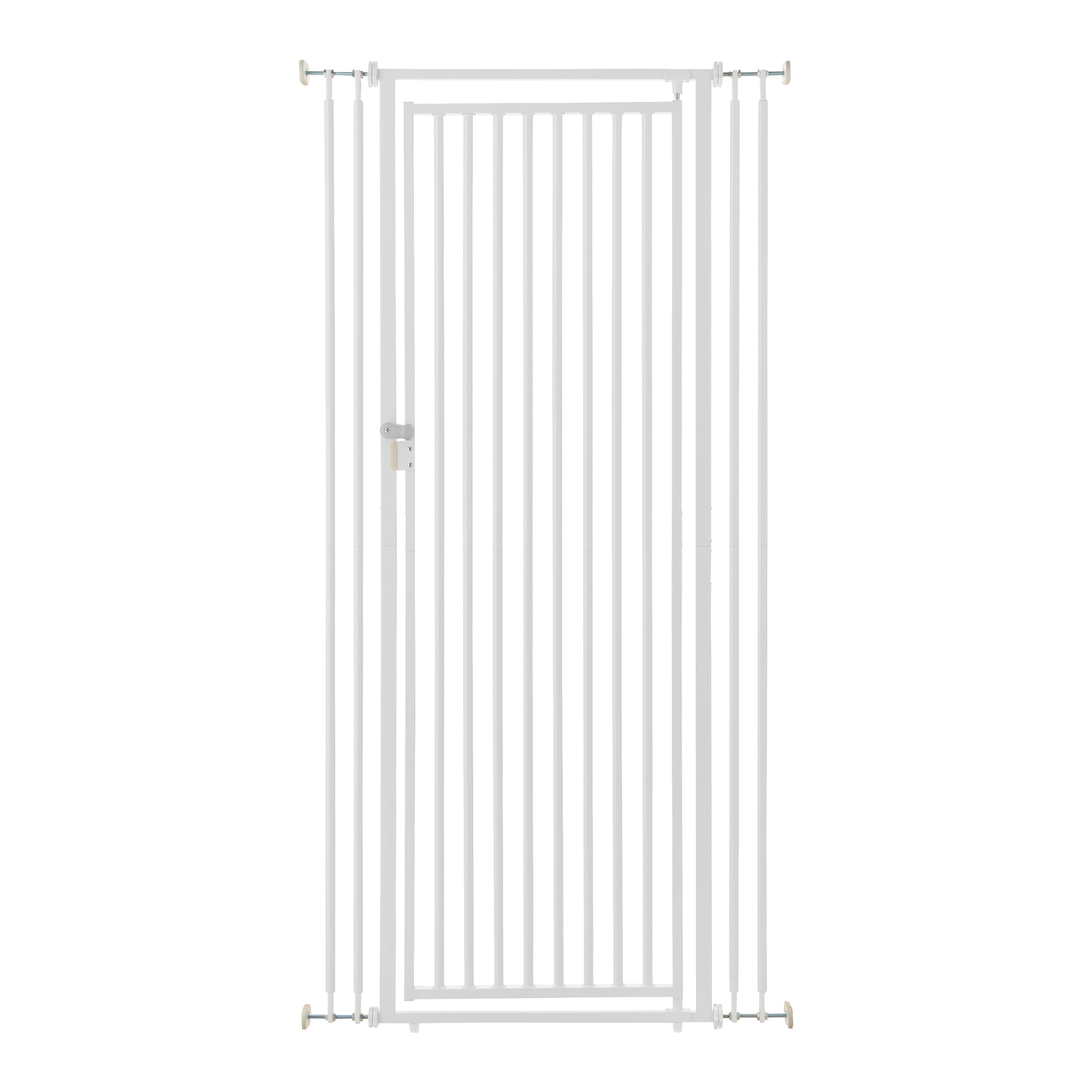 Richell White Steel Extra Tall Cat Gate, 37.5