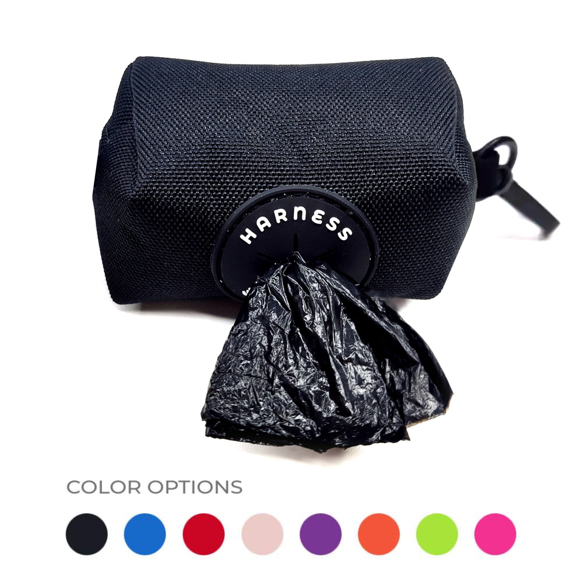 Joyride Harness Black Poop Bag Dispenser & Leash Clip