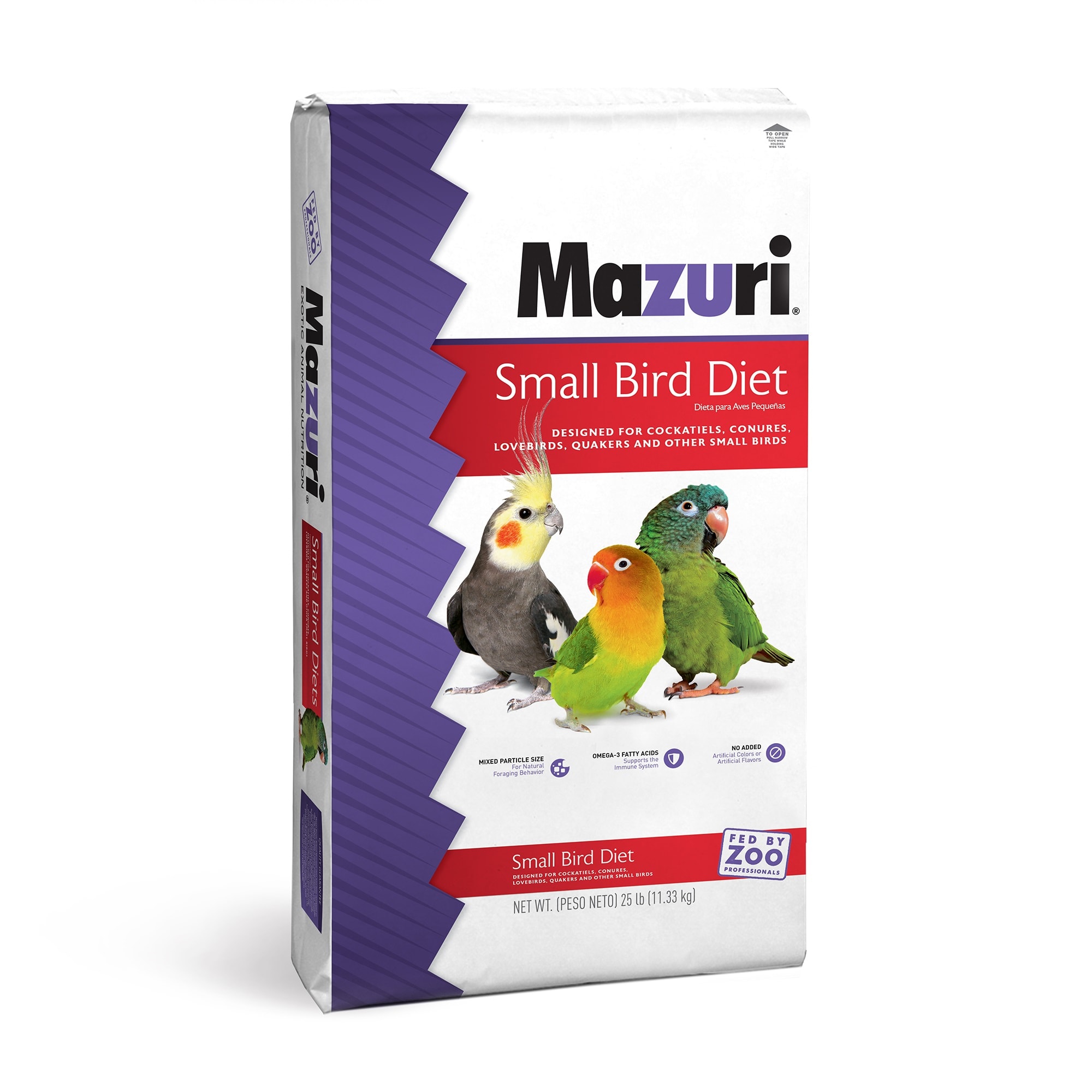 Mazuri Small Bird Diet Food 25 lbs