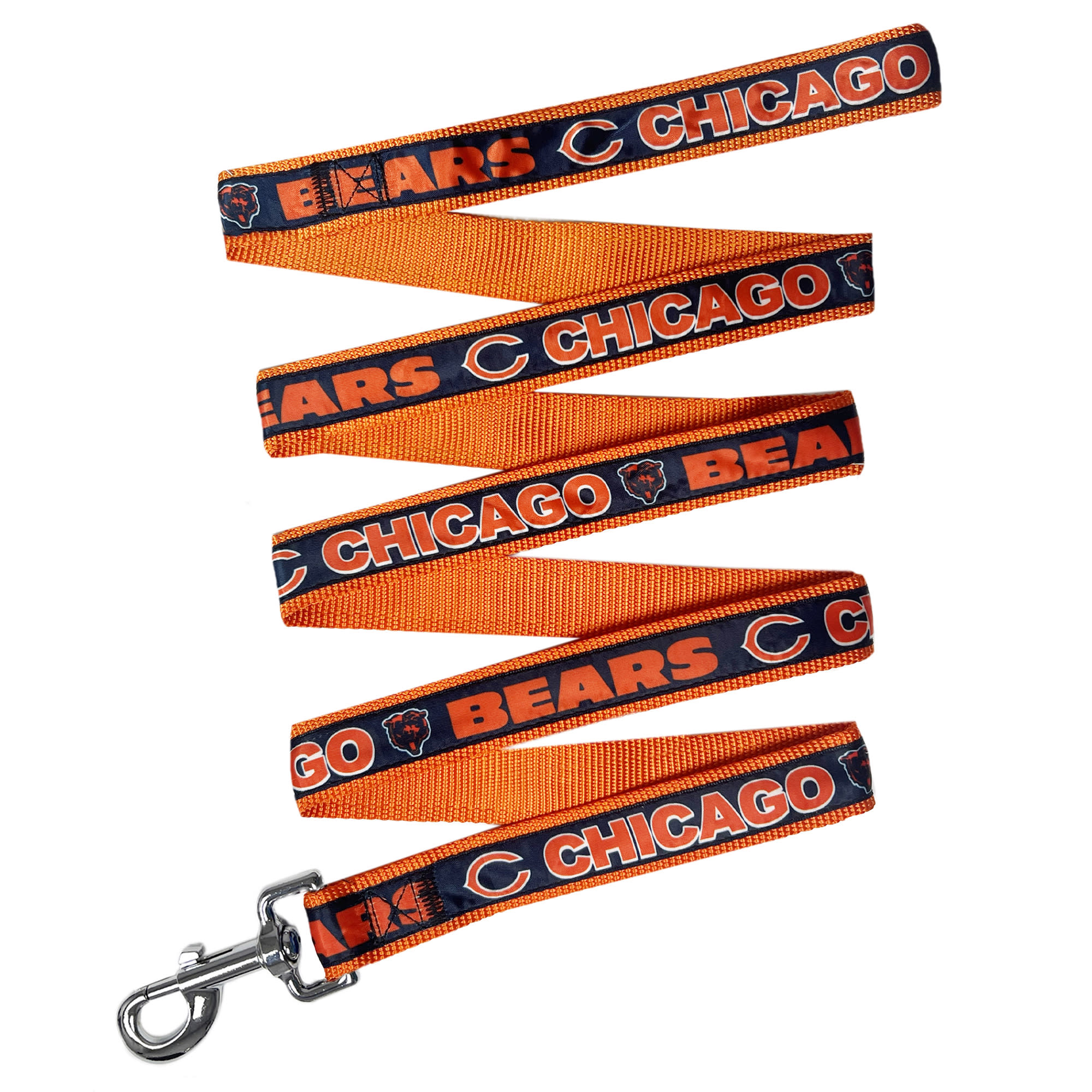 Chicago Bears Satin Dog Leash, Large, 6 ft.