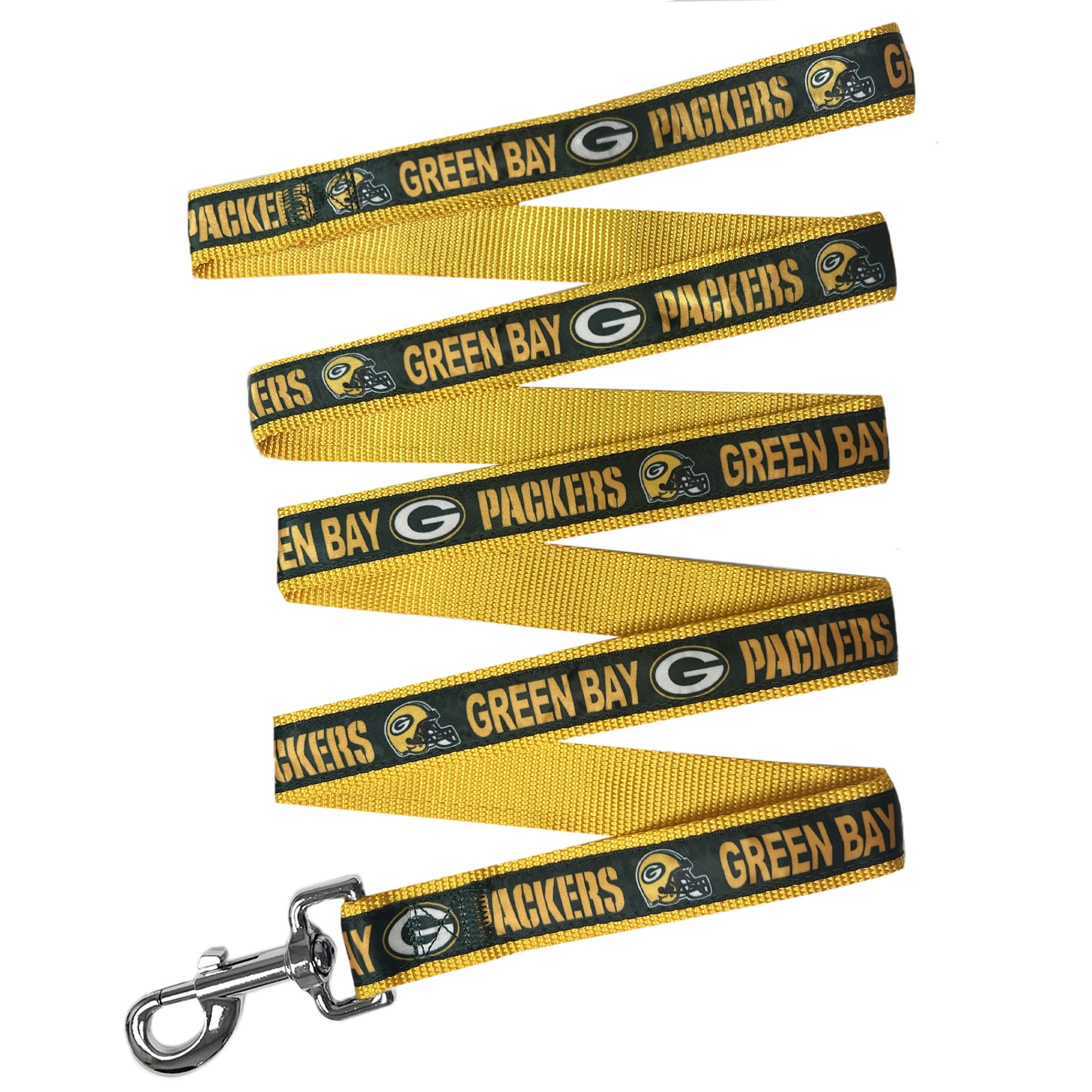 Pets First NFL Pet Leash Green Bay Packers Dog Leash, Large Football Team Leash for Dogs & Cats. A Shiny & Colorful Cat Leash & Dog Leas