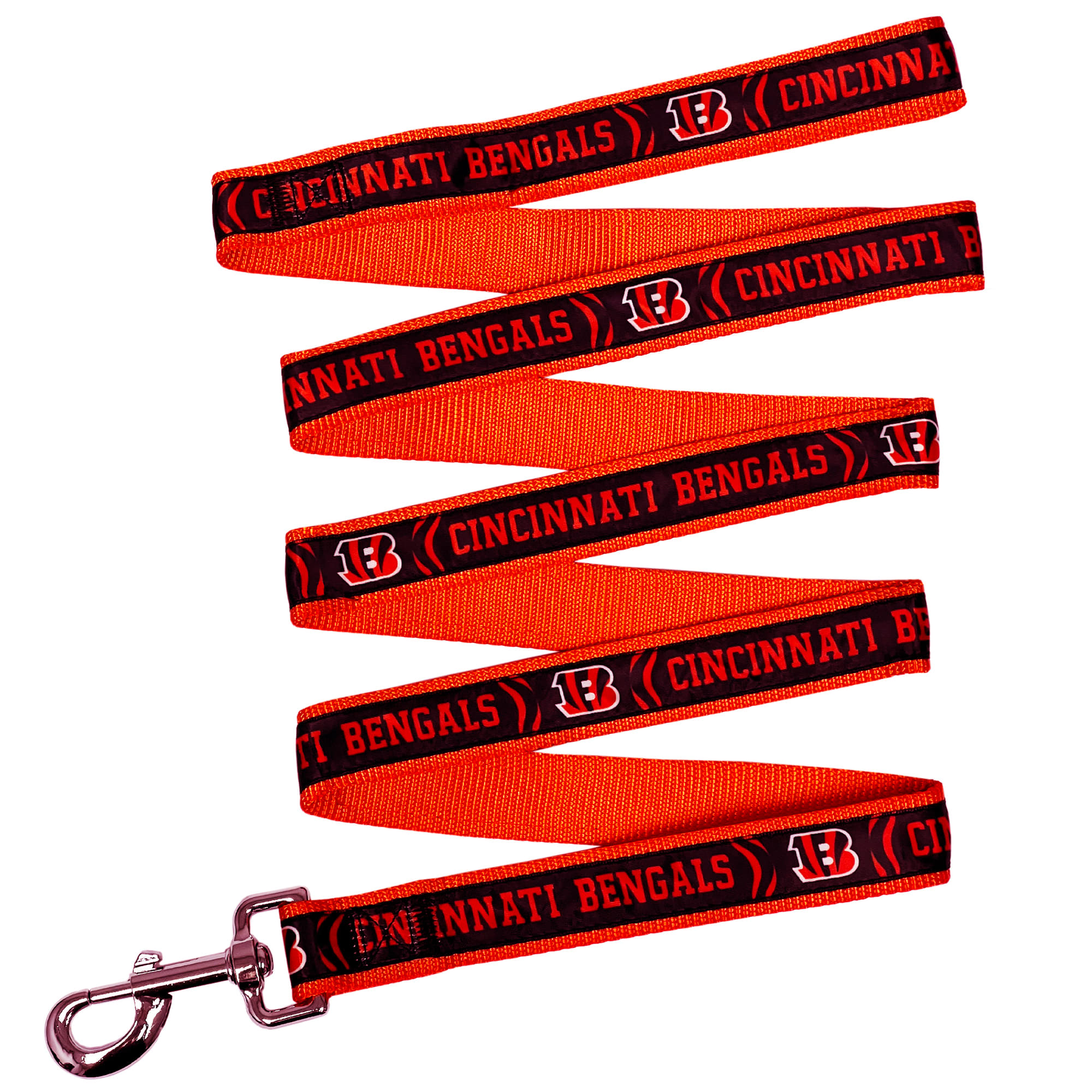 Pets First Cincinnati Bengals Satin Dog Leash, Small, 6 ft.