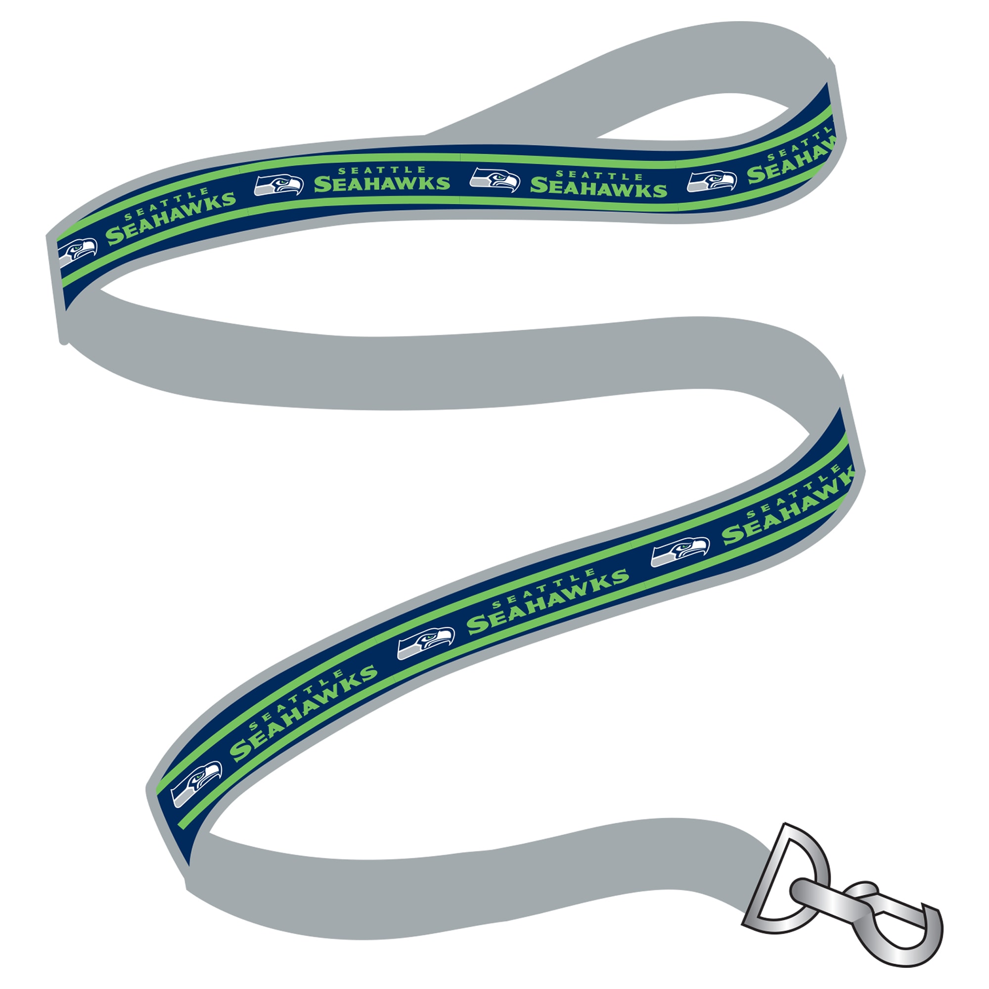 Seattle Seahawks Satin Dog Leash, Medium, 6 ft.