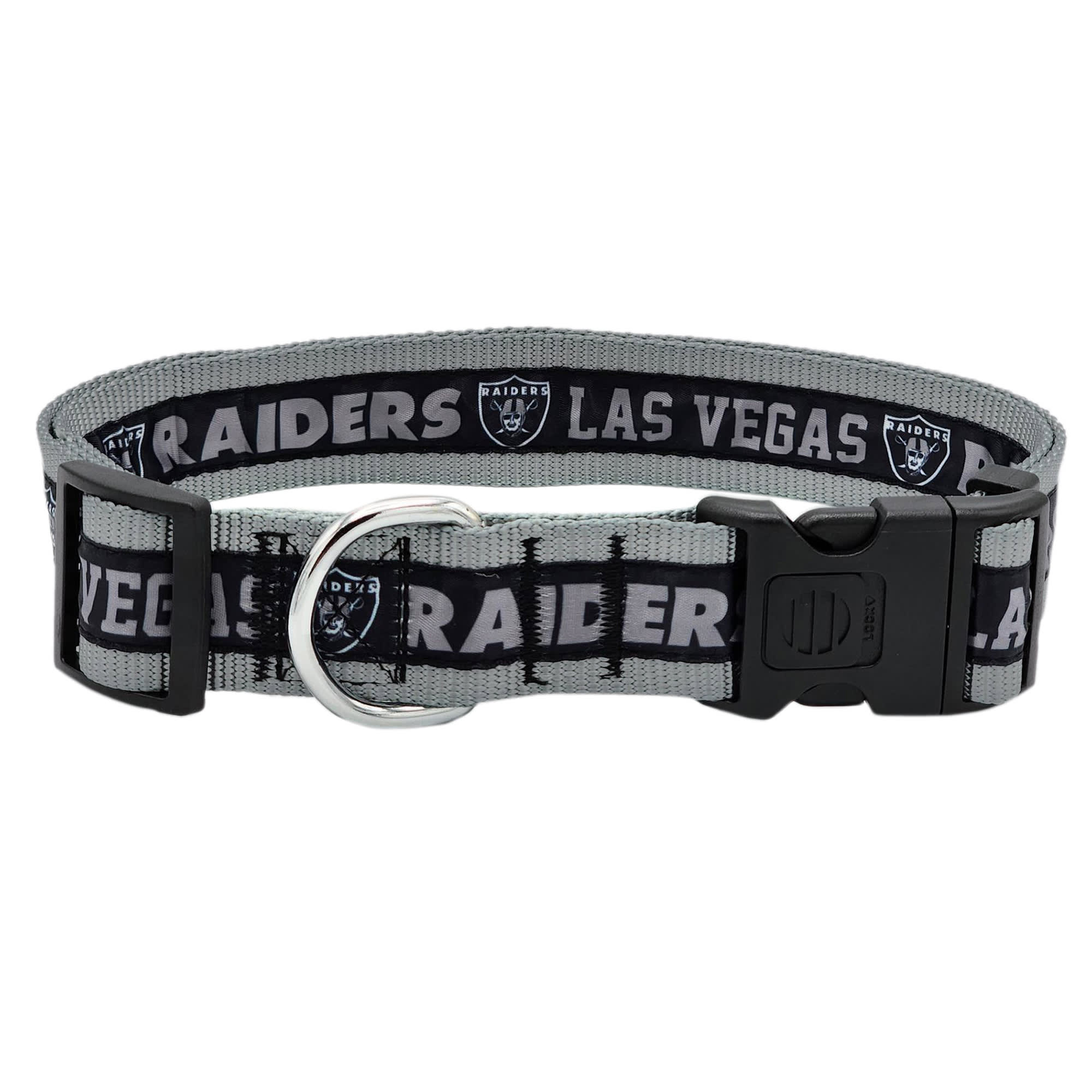 Las Vegas Raiders Satin Dog Collar, Large