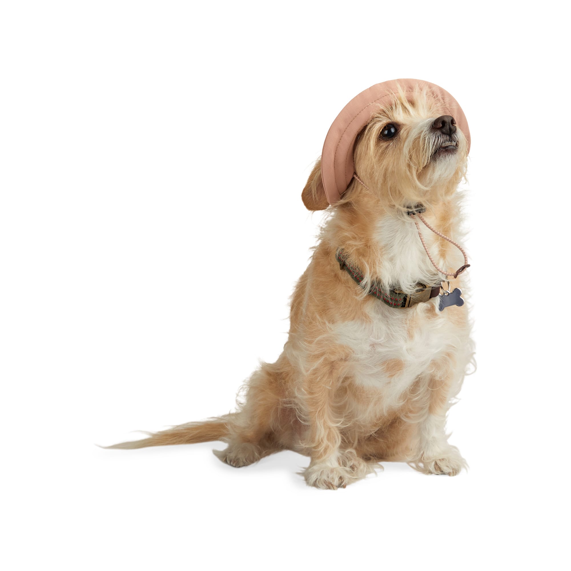 Reddy Tan Bucket Hat for Dogs XS/S with Ear Holes & Adjustable Fit