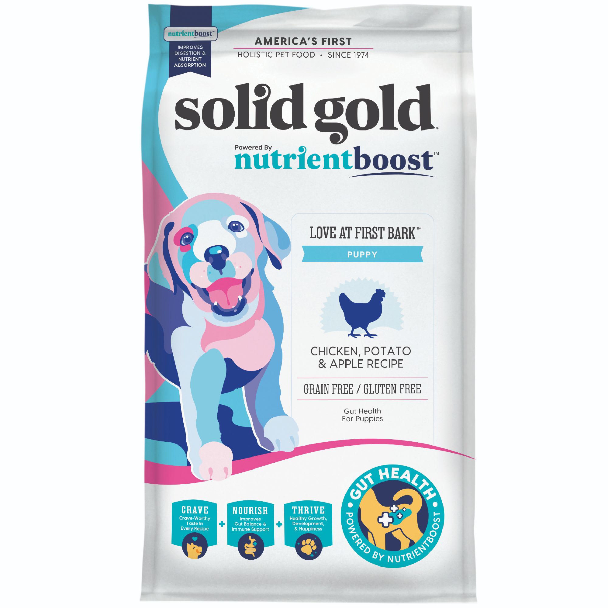 Solid Gold Puppy Chicken & DHA Dry Dog Food 22 lbs