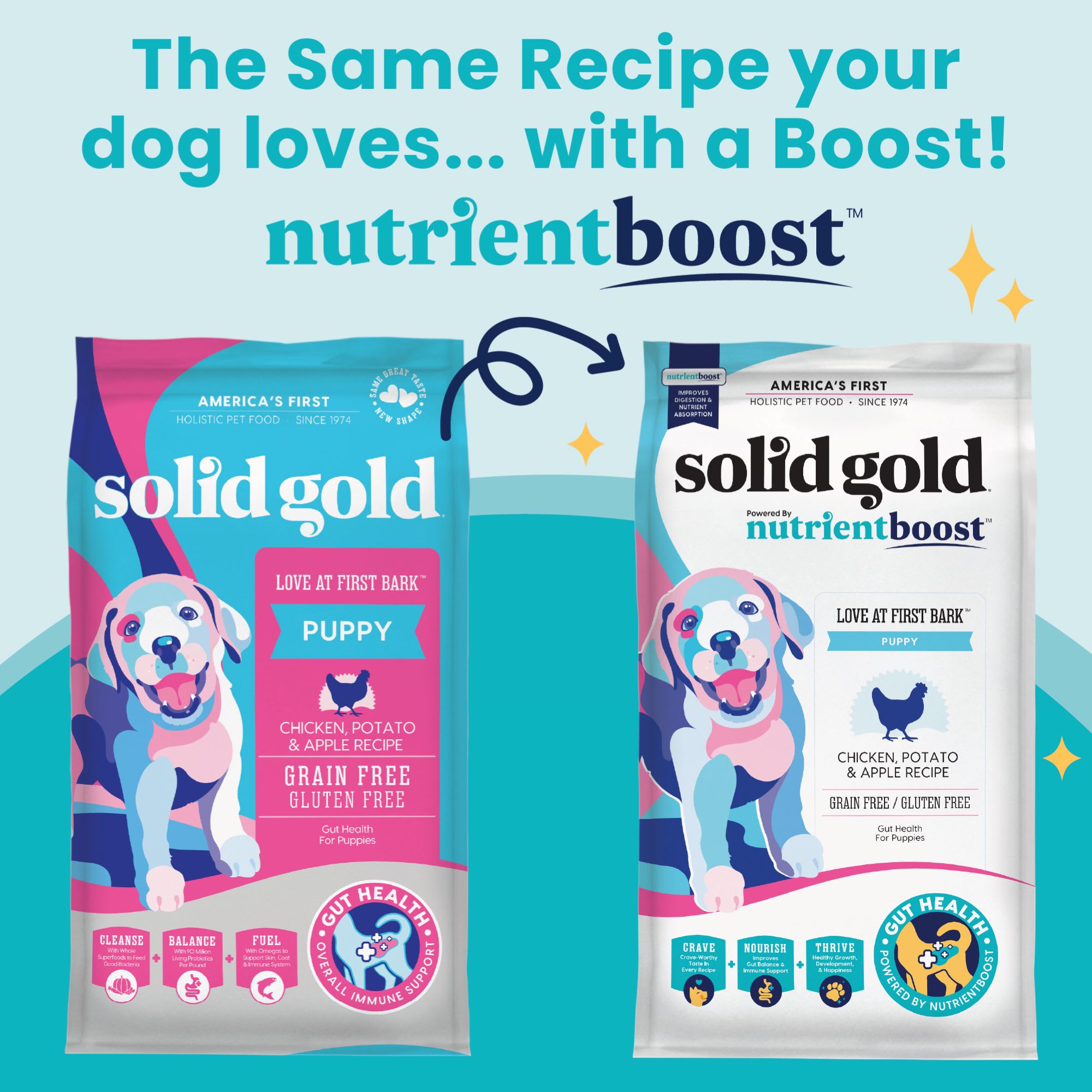 Solid Gold Nutrientboost Love At First Bark Chicken Grain Gluten Free Dry Dog Food 3.75 lbs. Petco