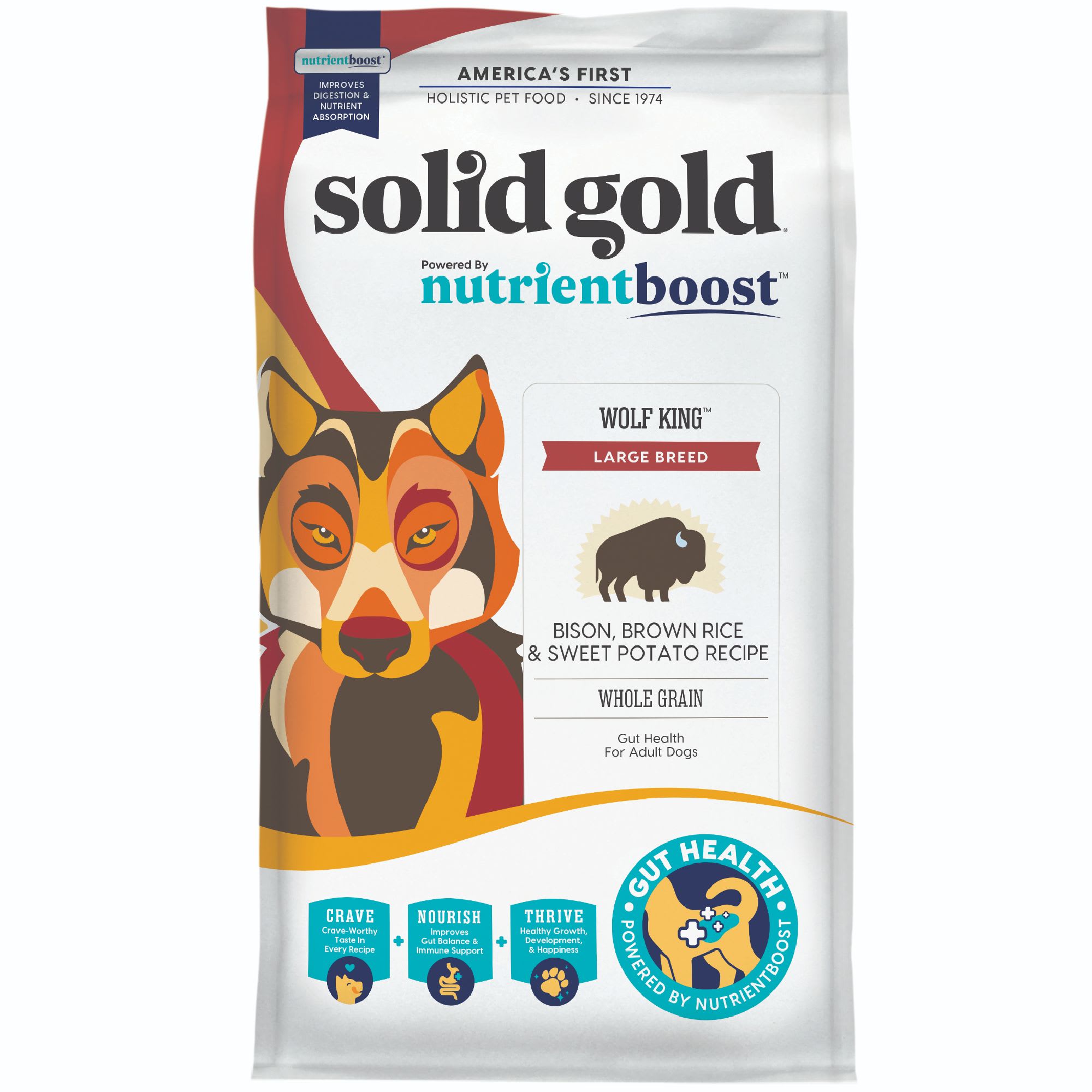 Solid Gold Bison & Superfoods NutrientBoost Dog Food 22 lbs