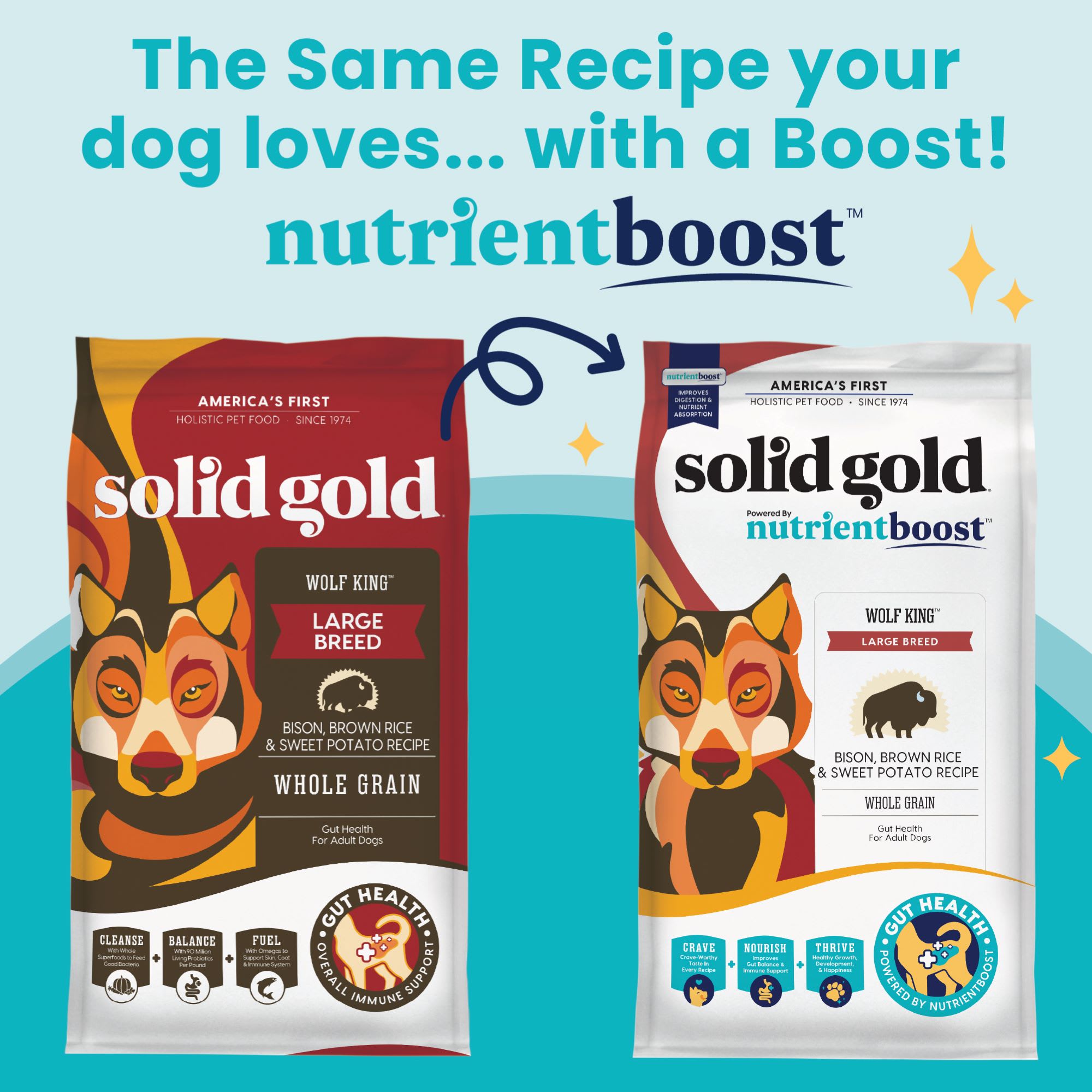 Bison Best Sport Dog Food Solid Gold Nutrientboost Wolf King Bison