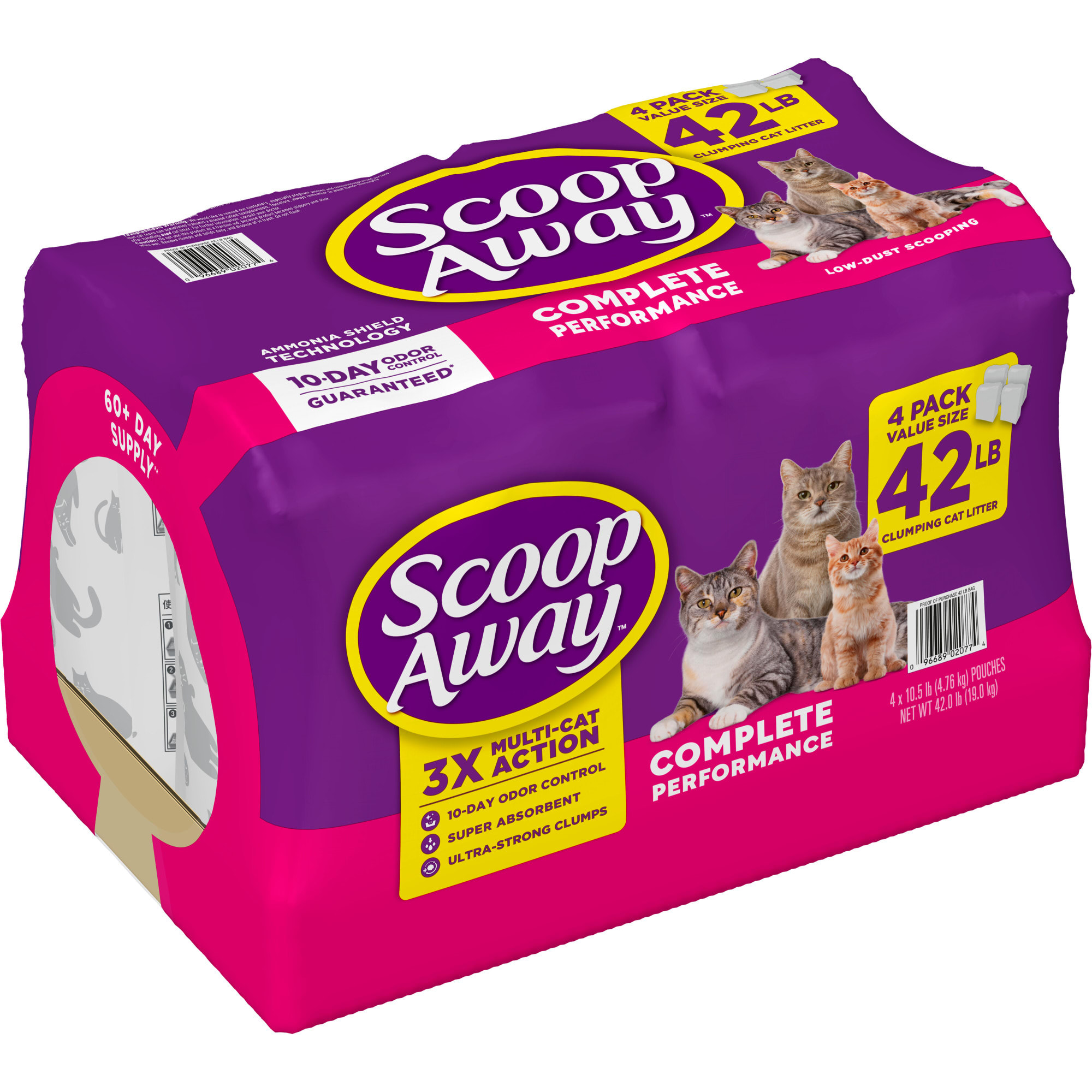 Scoop away cat hot sale litter 42 lbs