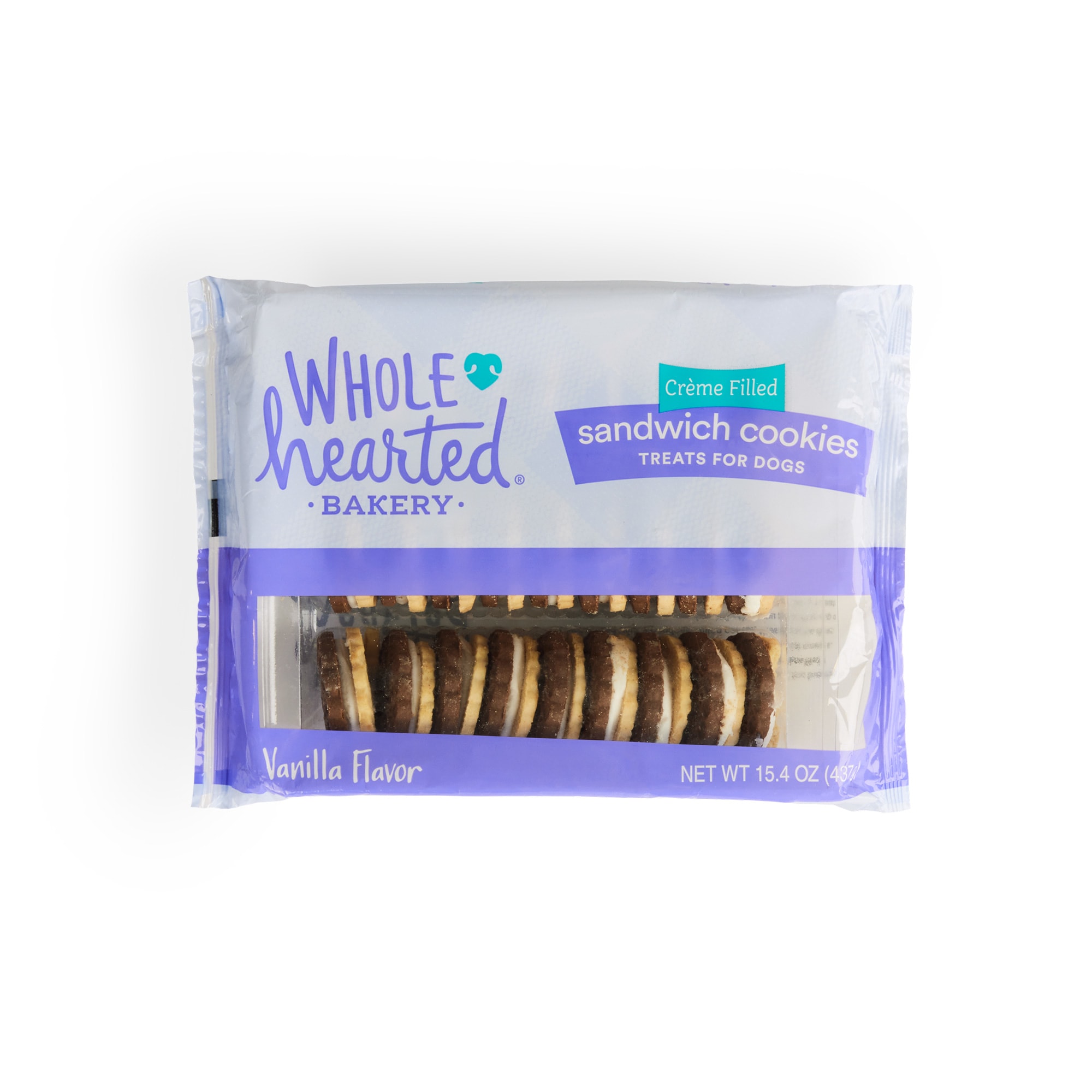 WholeHearted Duplex Creme Sandwich Cookies Dog Treats 15.4 oz