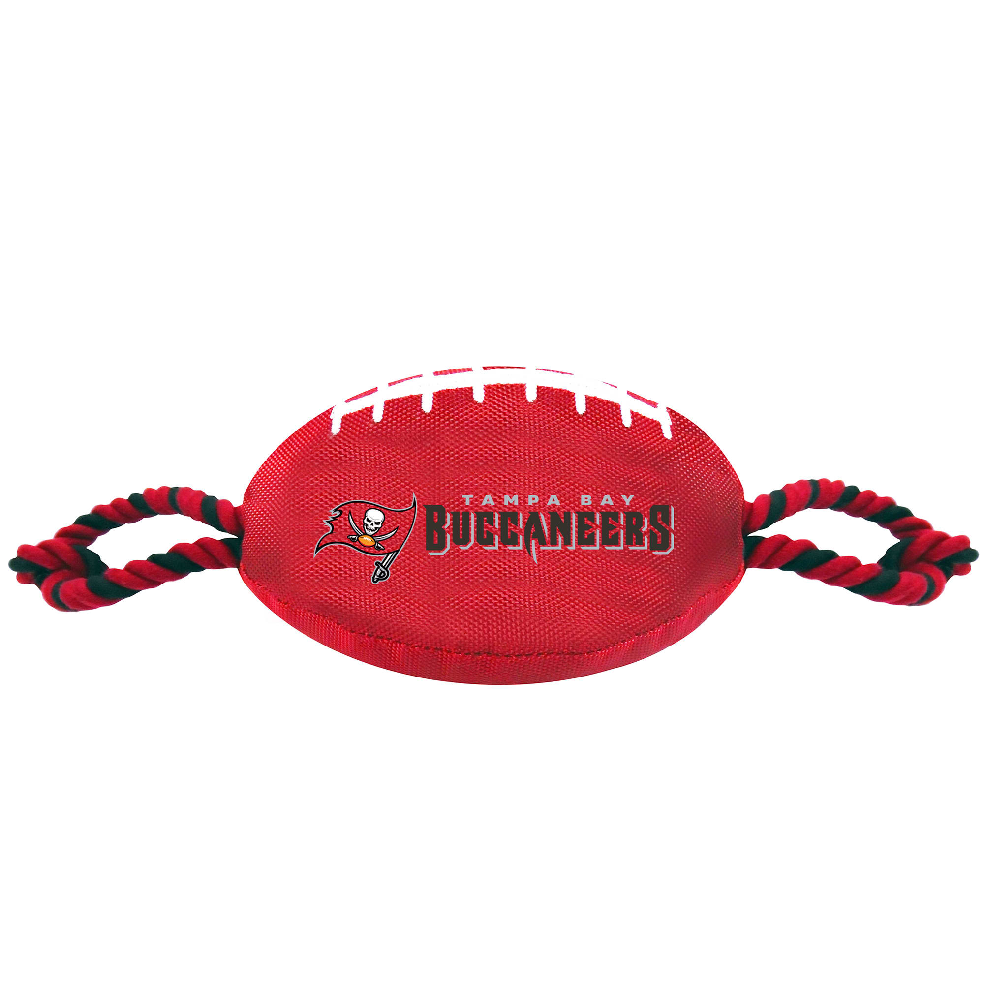 Pets First Tampa Bay Buccaneers Nylon Football Dog Toy, Large