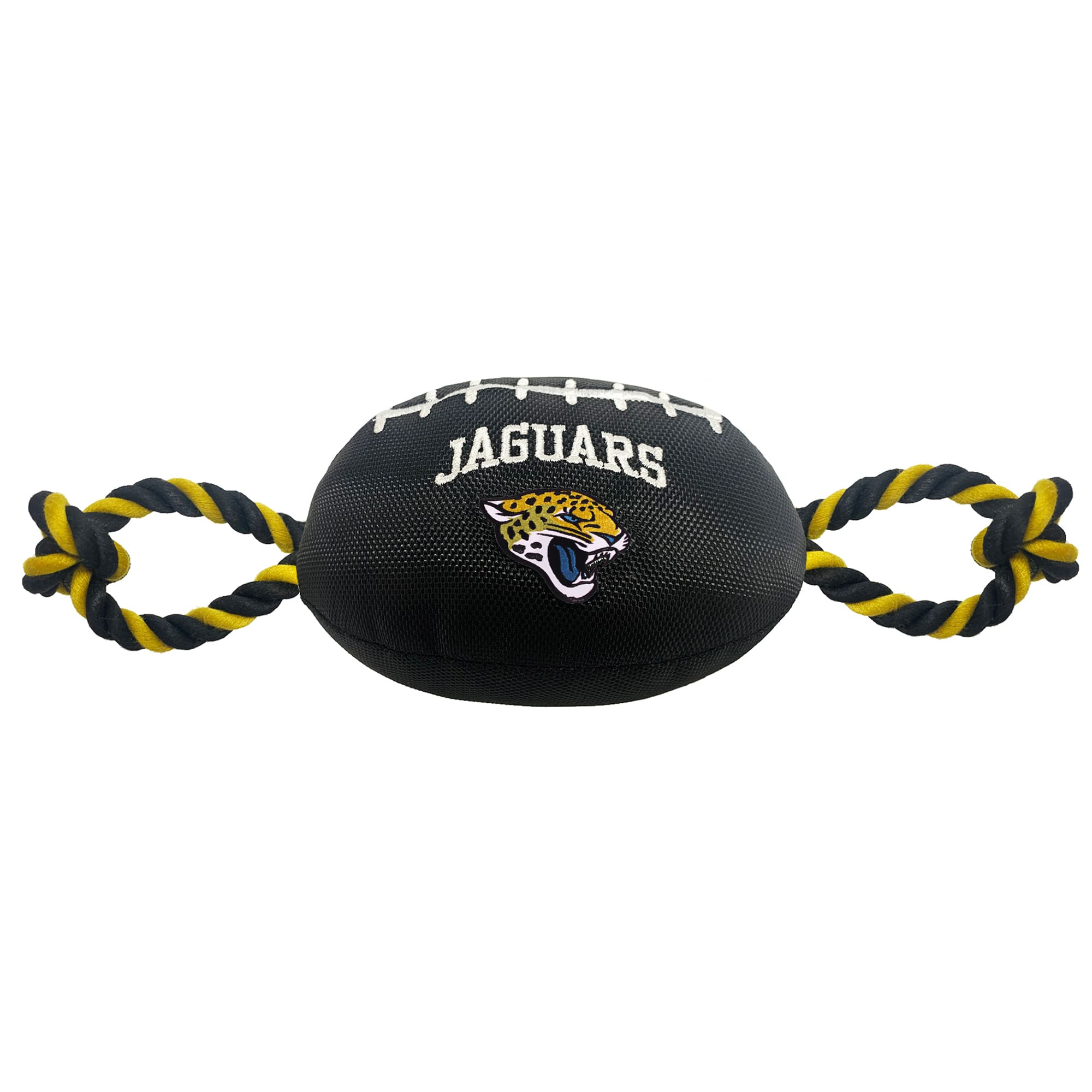 Jacksonville Jaguars Football Rope & Squeak Dog Toy Large