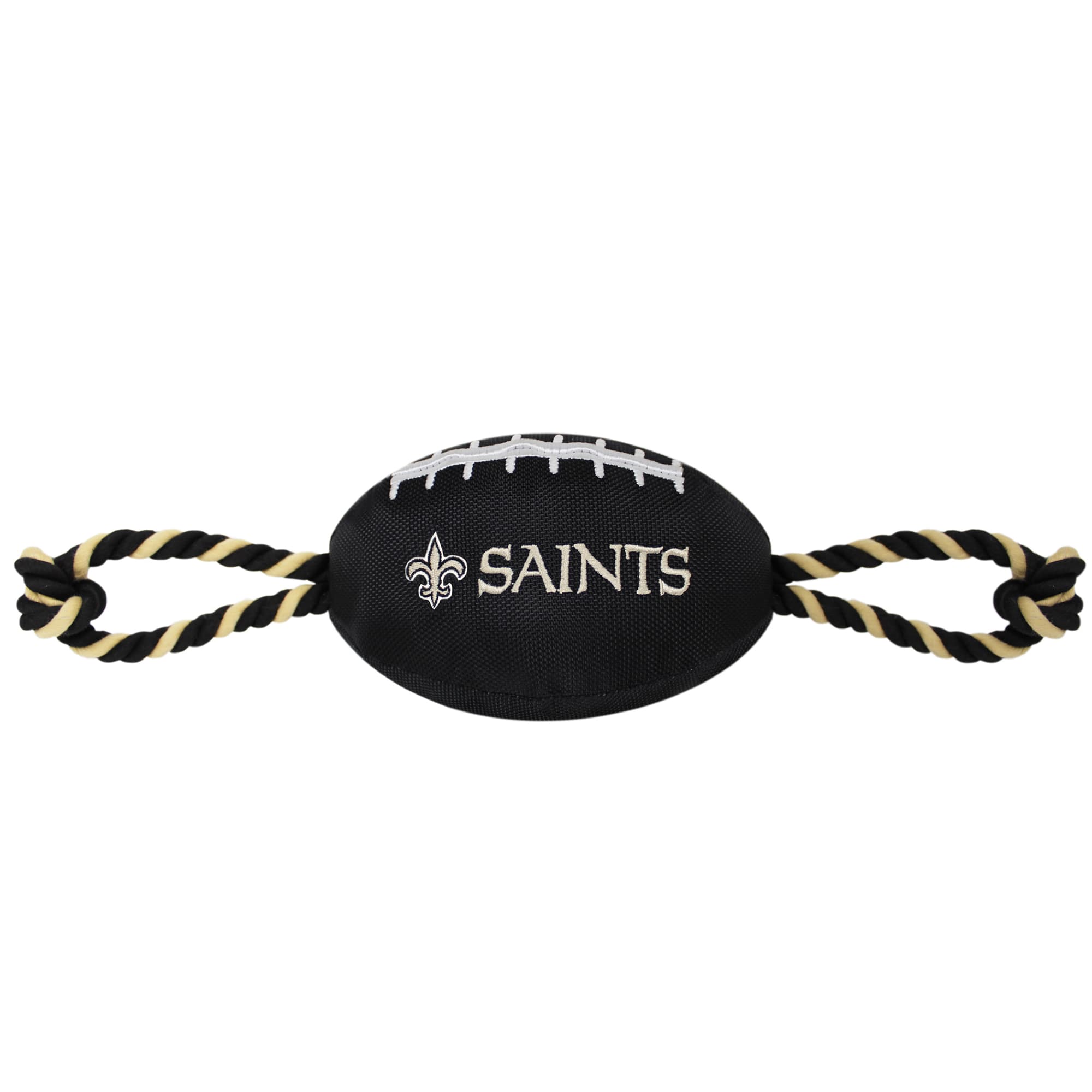 Pets First New Orleans Saints Nylon Football Dog Toy, Large Petco