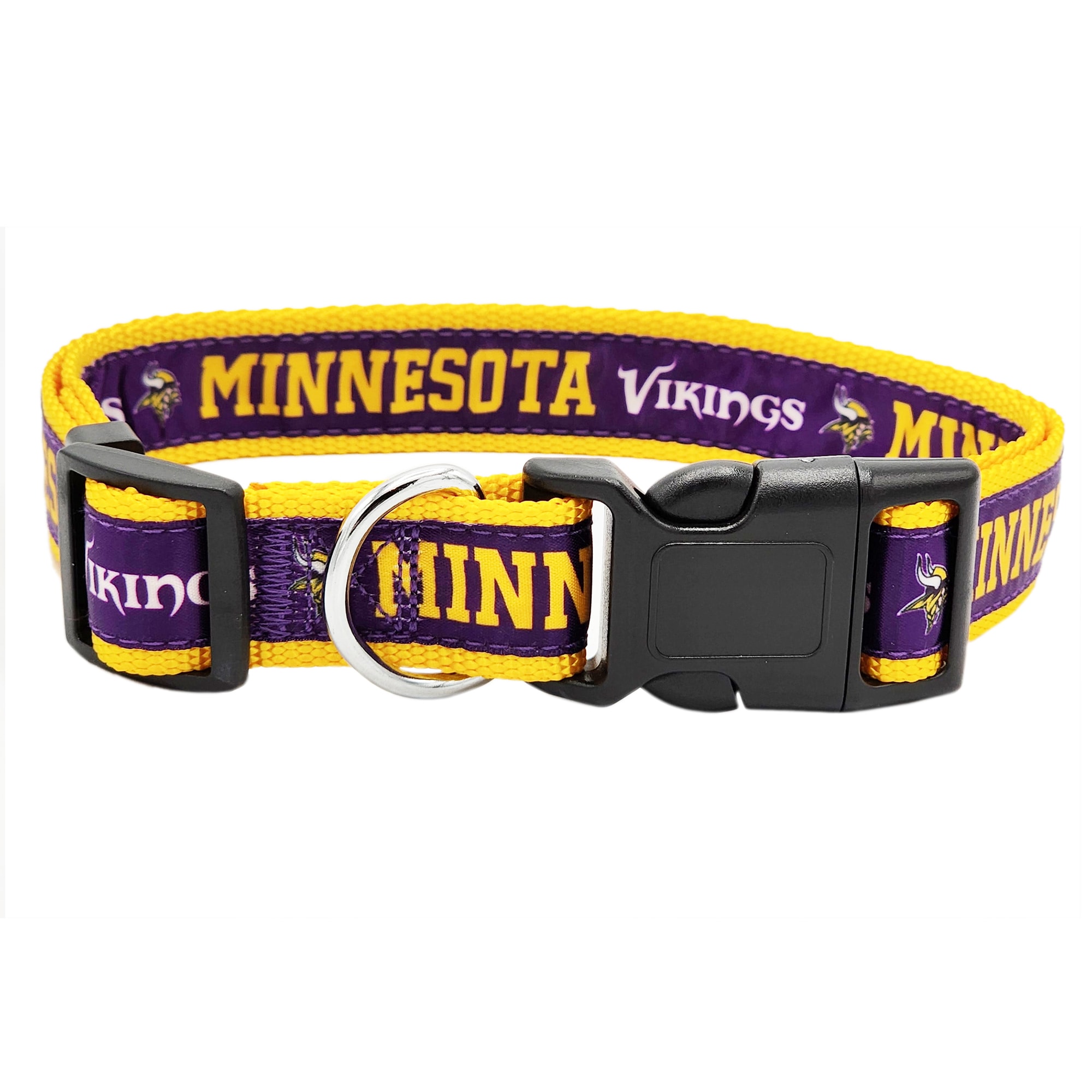 NFL PET Collar Minnesota Vikings Dog Collar, Medium Football Team Collar for Dogs & Cats