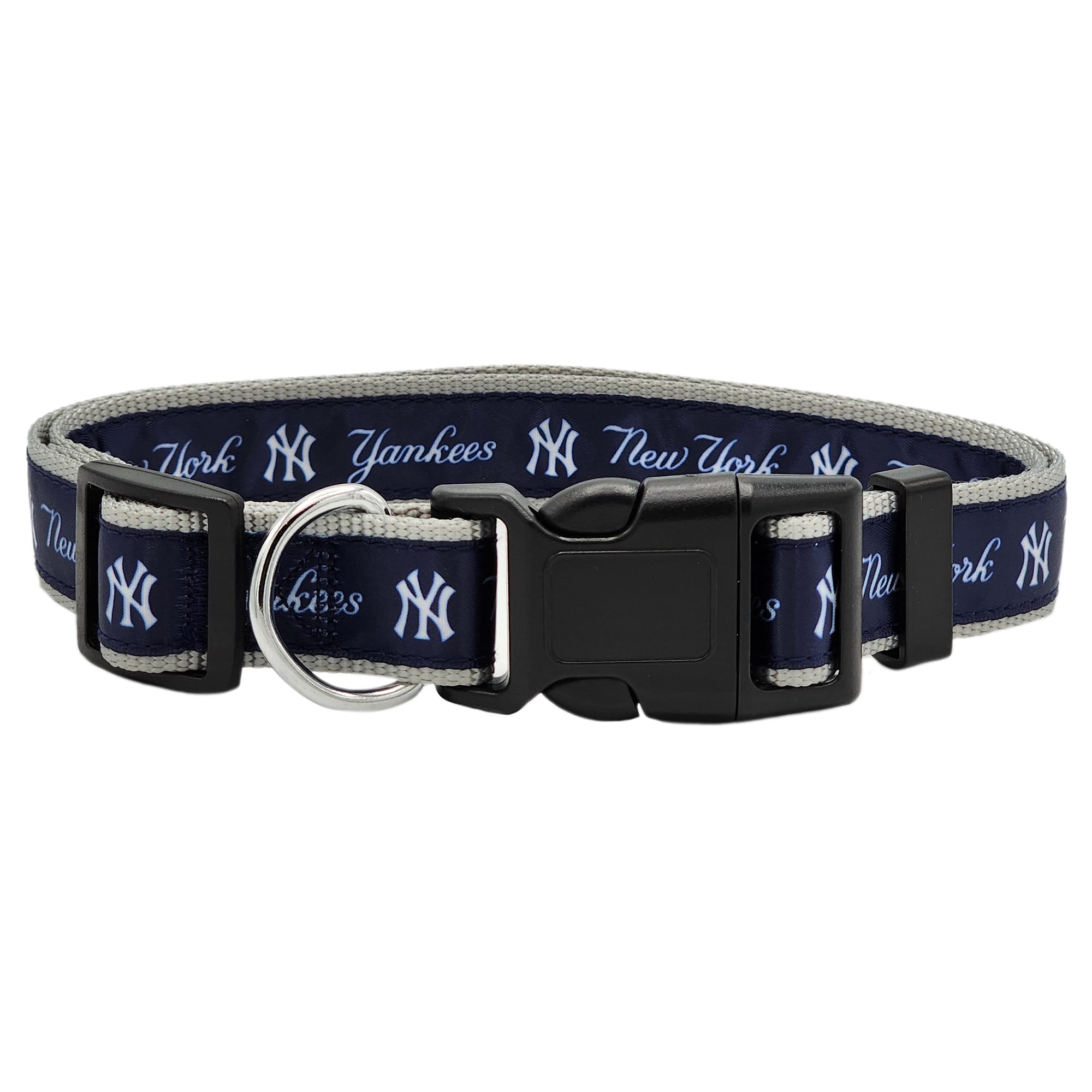 Pets First New York Yankees Satin Dog Collar, Large Petco