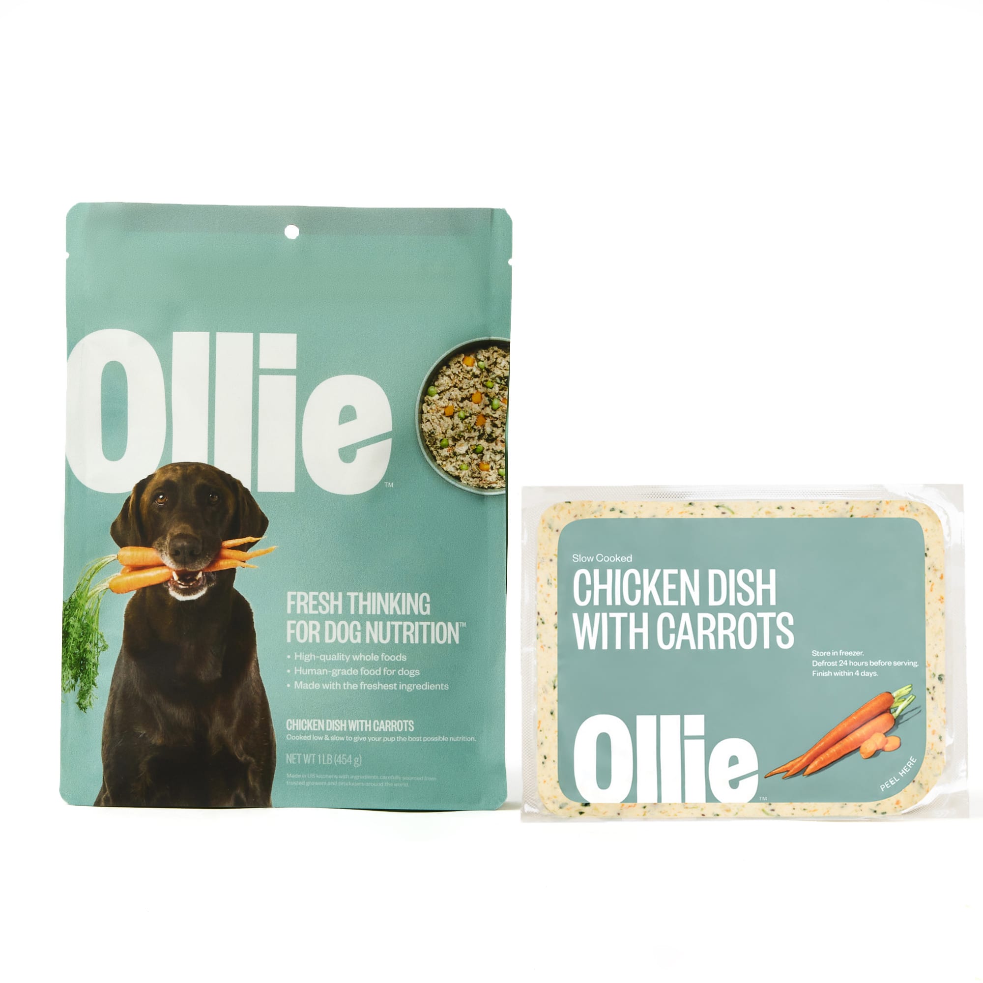 Ollie Fresh Chicken Dish with Carrots Fresh Frozen Dog Food 5 lbs