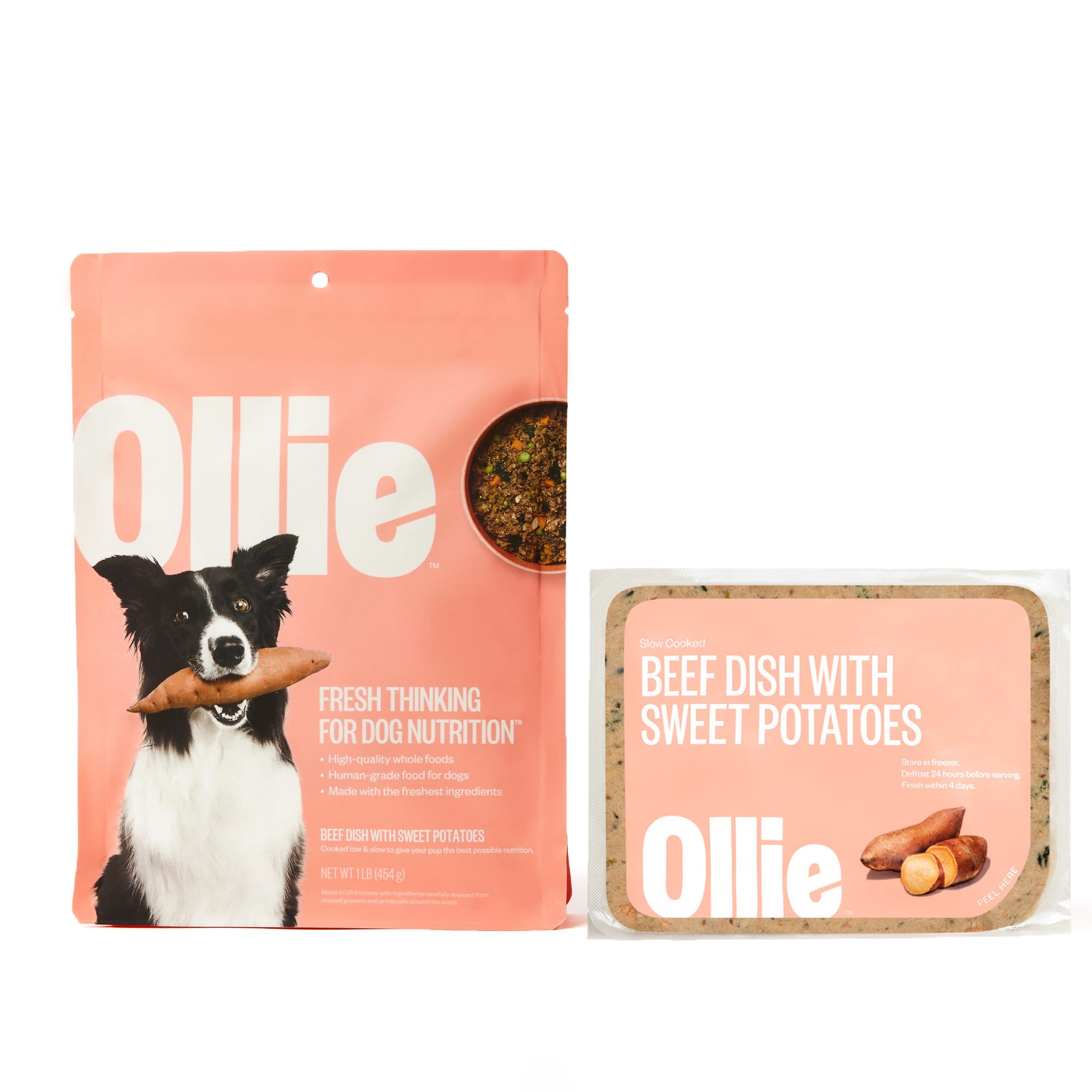 Ollie Fresh Beef Dish with Sweet Potatoes Fresh Frozen Dog Food 5 lbs