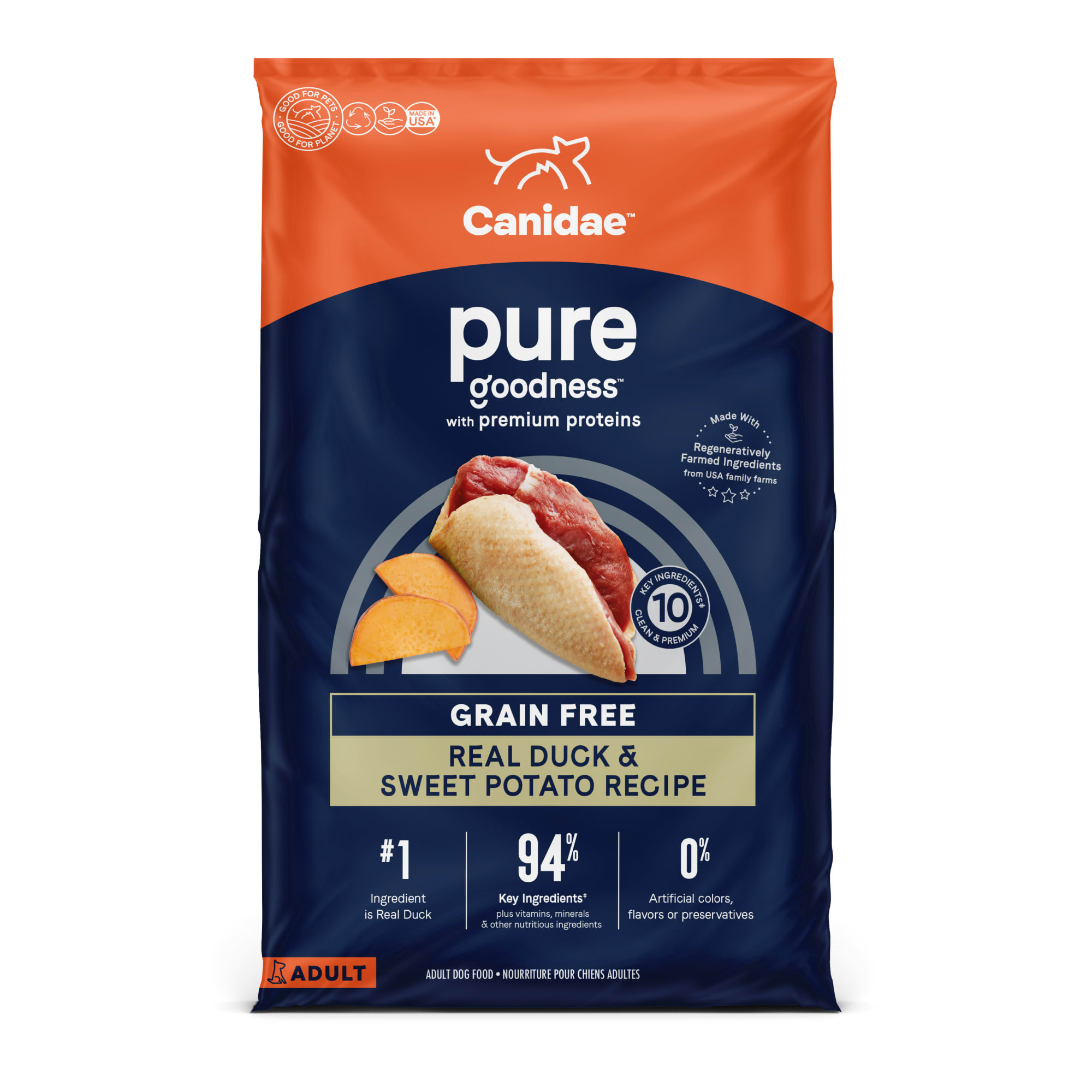 Canidae Pure Grain Free Limited Ingredient Real Duck Sweet