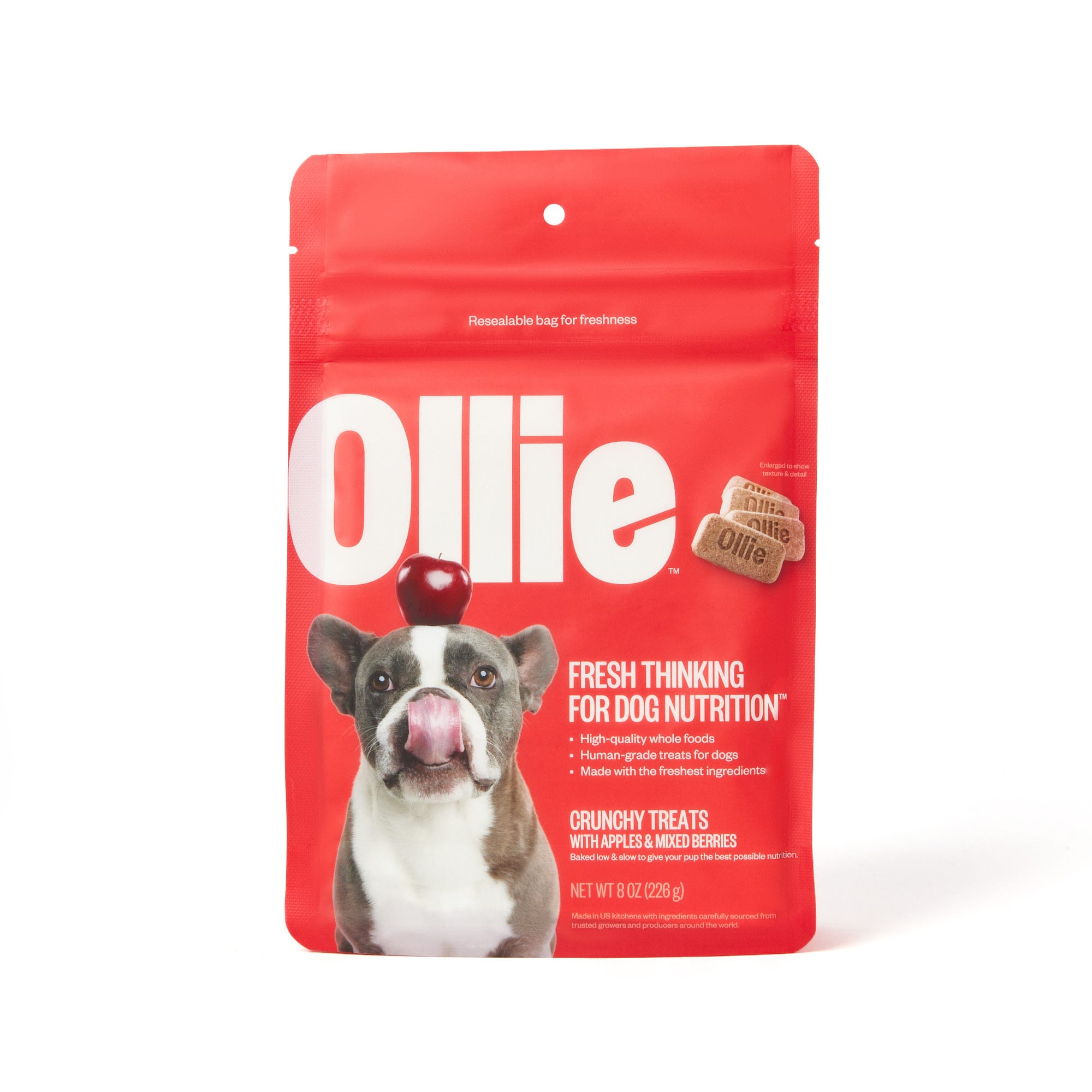 Ollie Crunchy Dog Treats with Apple Mixed Berries 8 oz. Petco