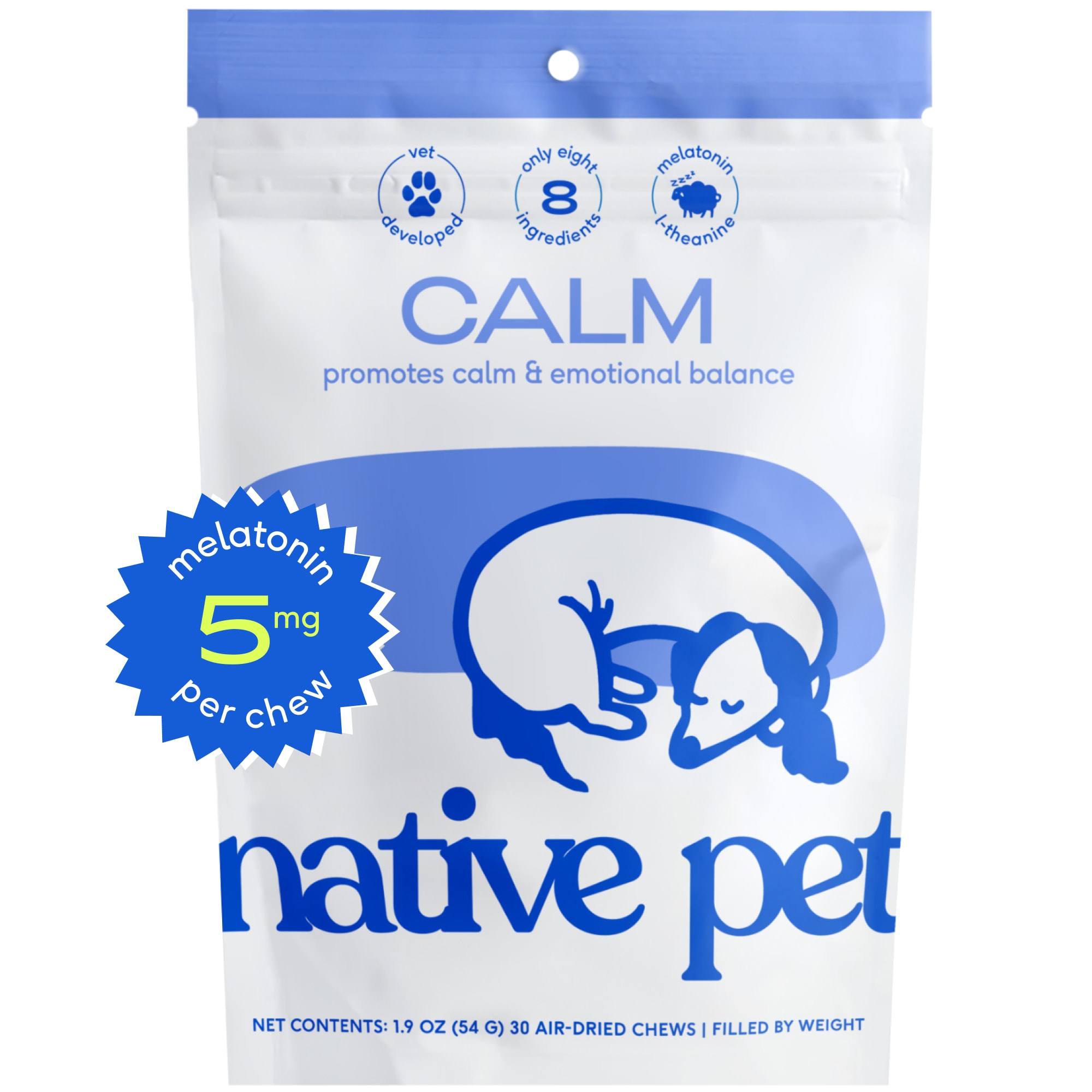 Native Pet Calming Chews for Dogs Count of 120 Petco