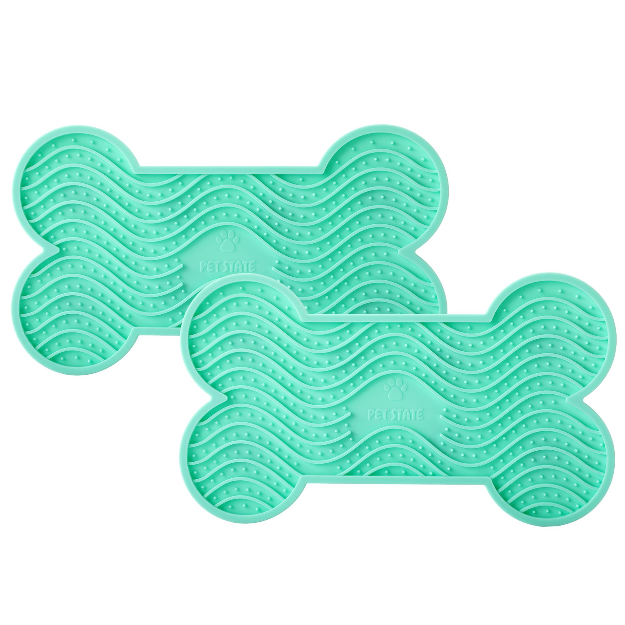 TARVOS Silicone BoneShaped Dog Lick Mat for Anxiety & Grooming