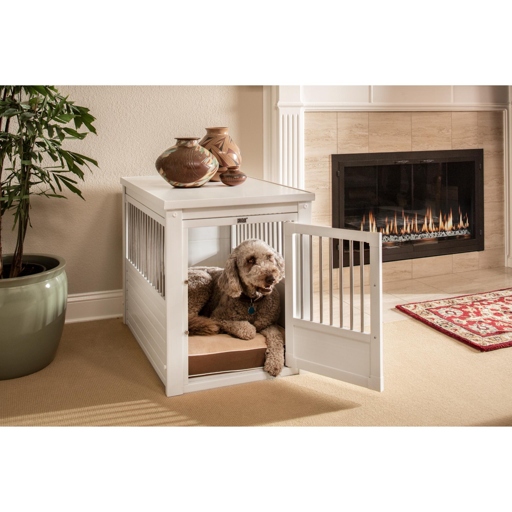Richell Wooden End Table Pet Crate 41.5 x 29.5 x 25.6 Petco