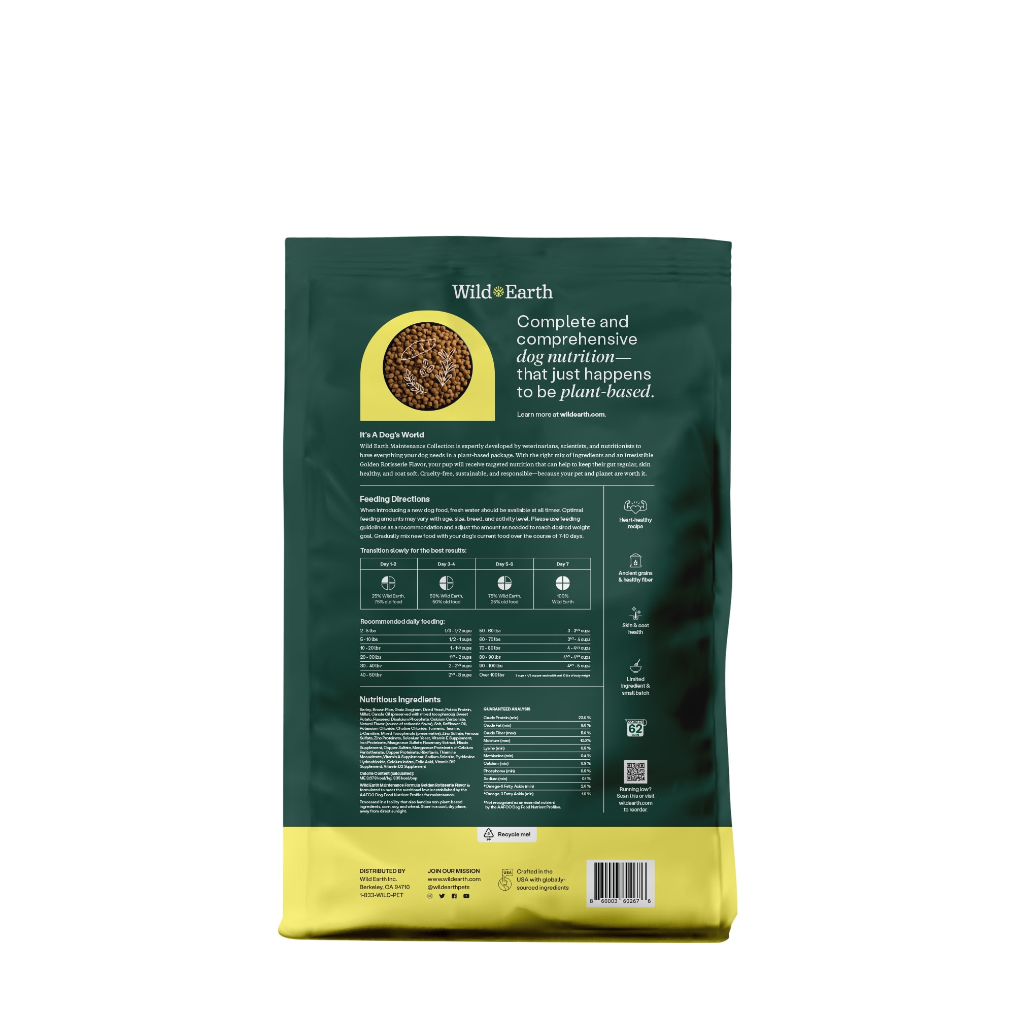WILD EARTH Golden Rotisserie Flavor Maintenance Formula Dry Dog Food 5 lbs. Petco