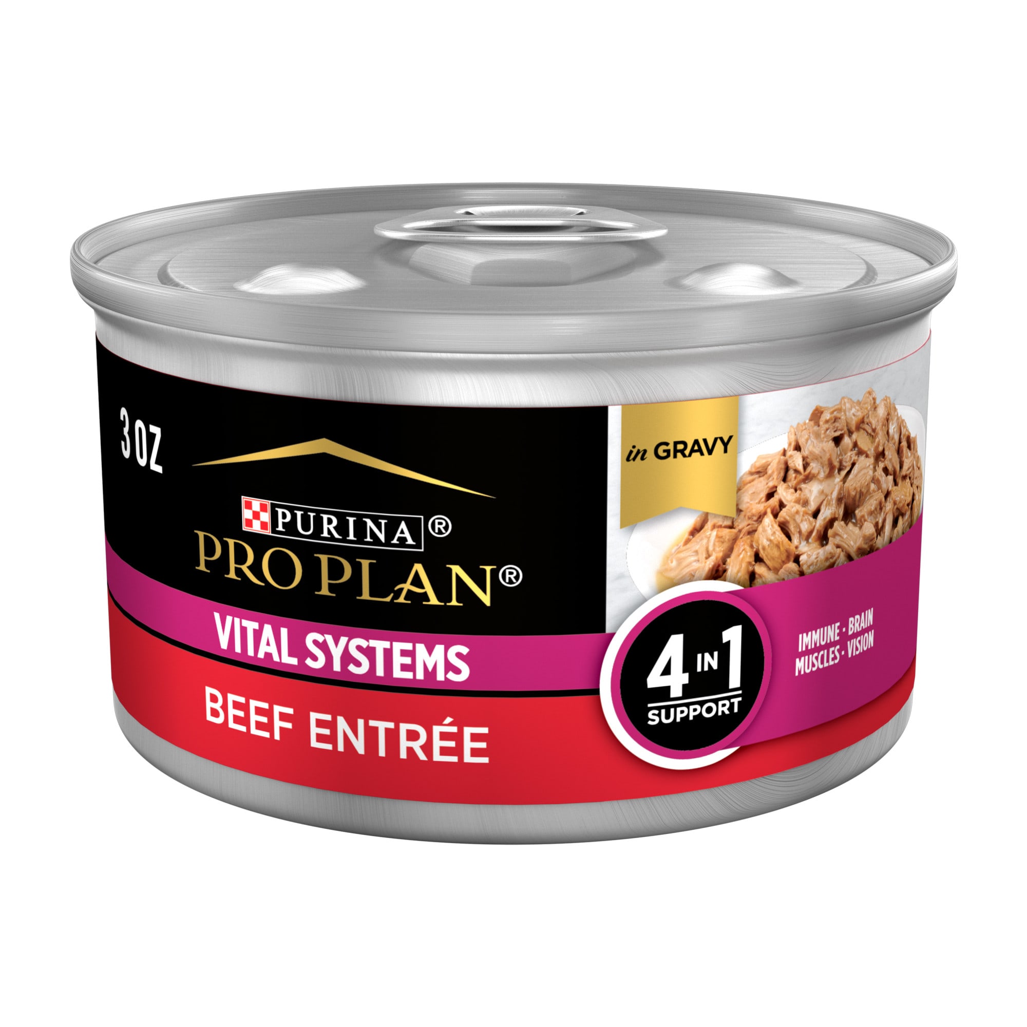 Purina Pro Plan Beef Entree 4in1 Cat Food & Gravy