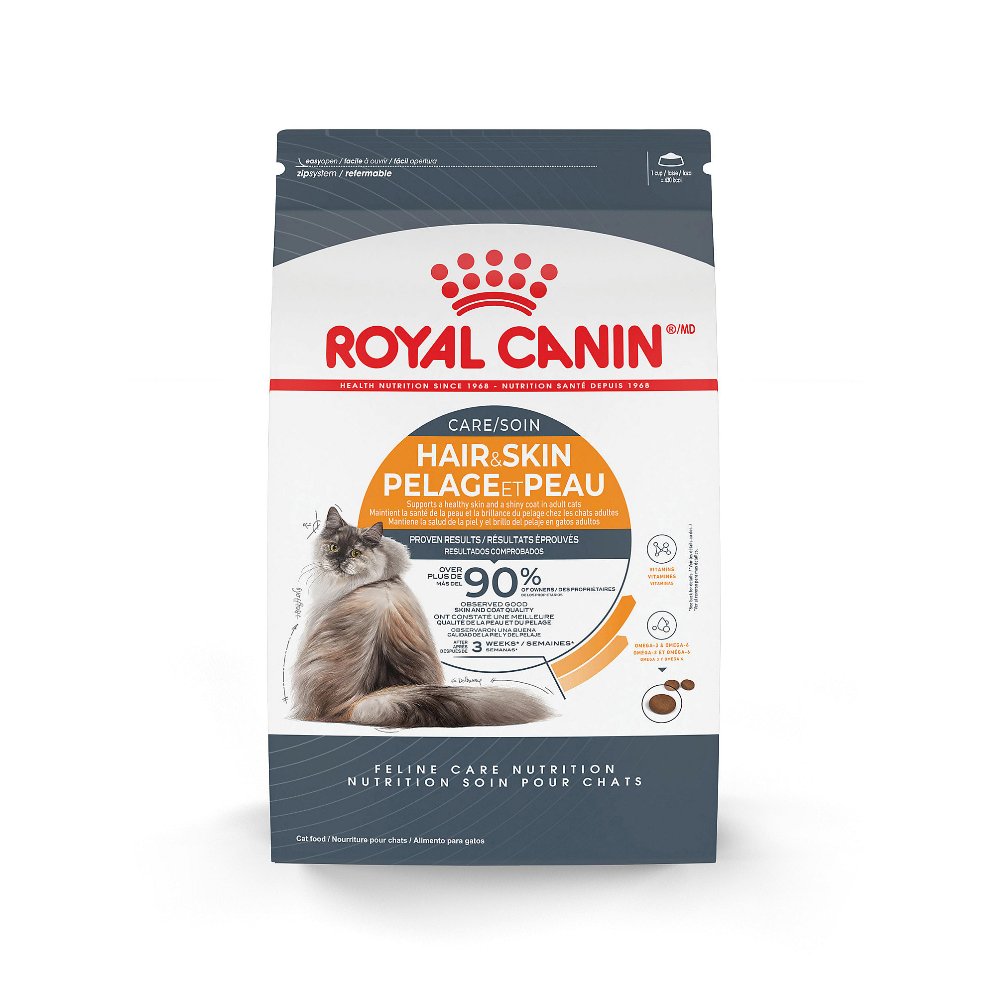 Royal Canin Feline Nutrition Hair Skin Care Dry Cat Food 3 lbs