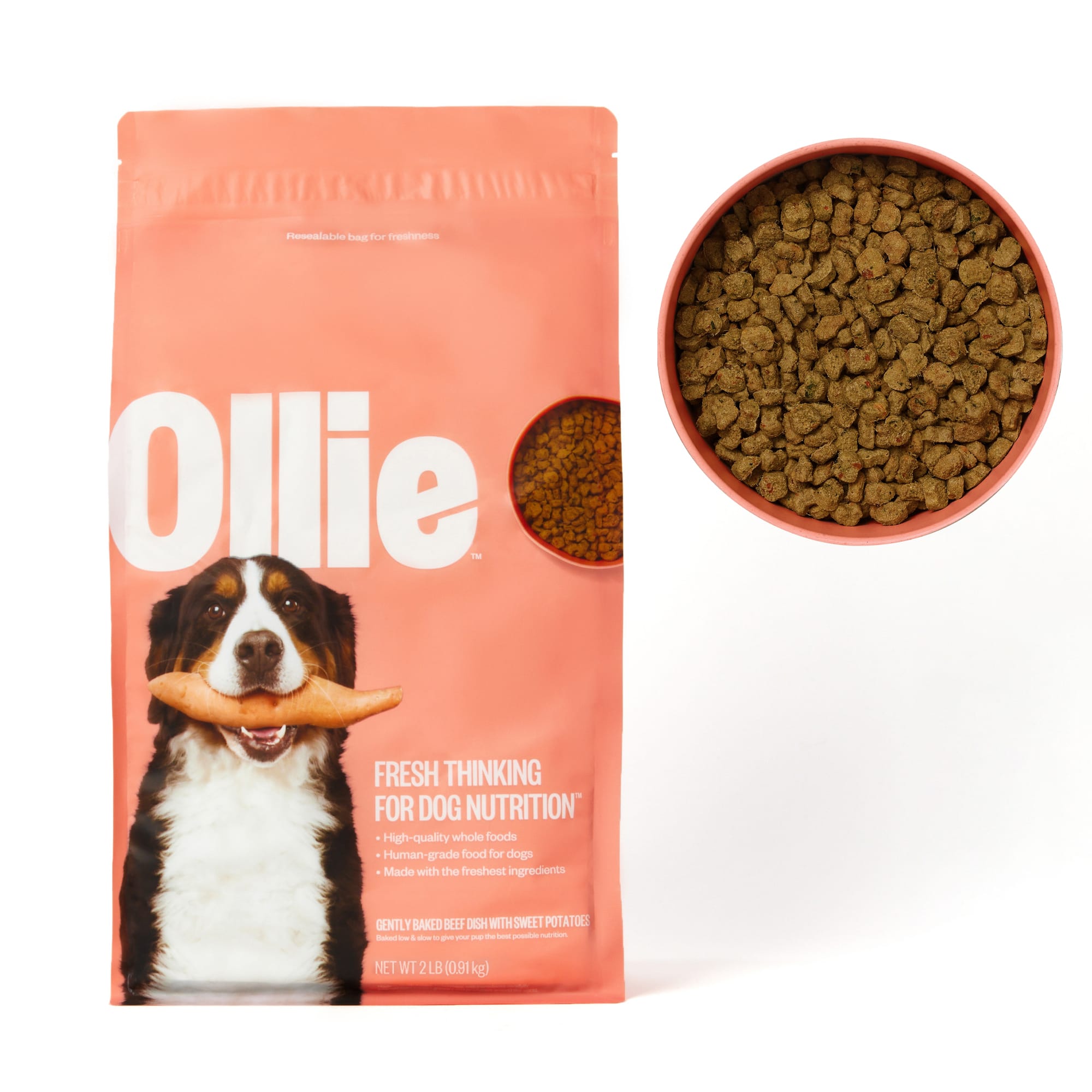 Ollie Baked Beef Dish with Sweet Potatoes Dry Dog Food 2 lbs