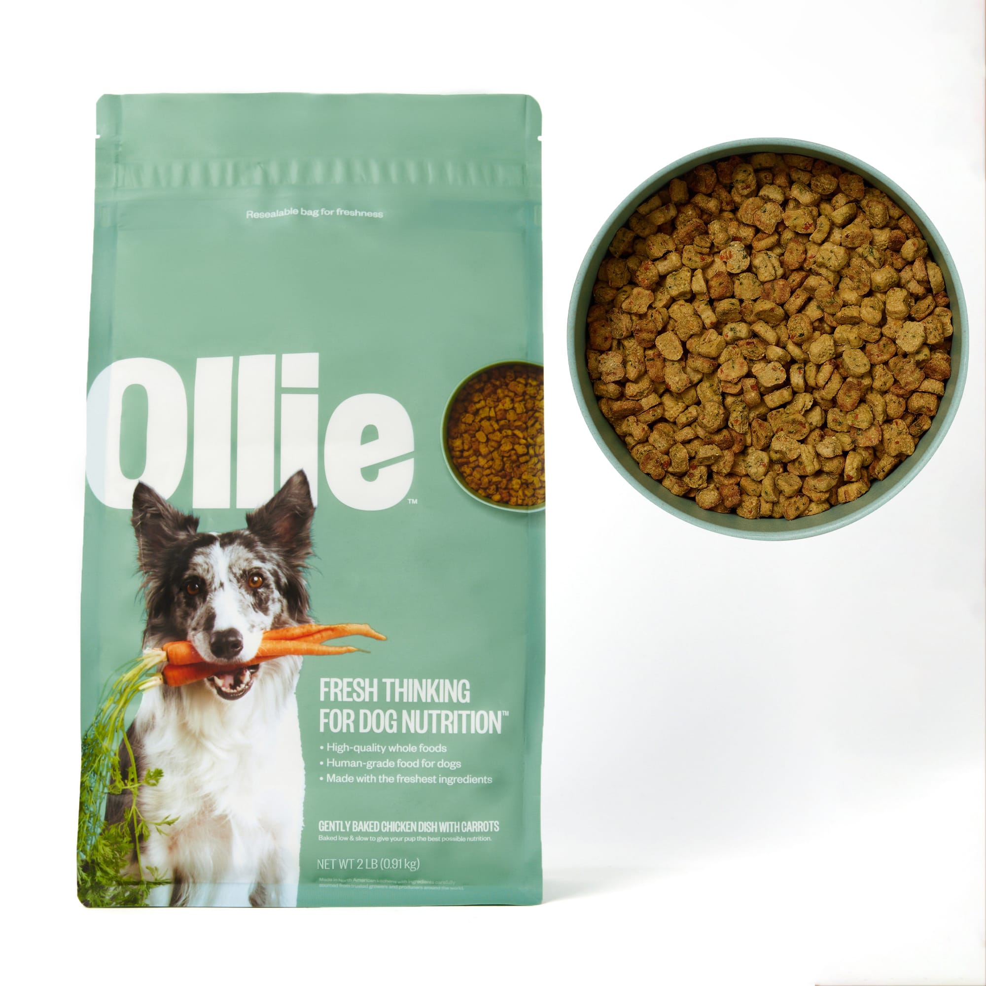 Ollie Baked Chicken Dish with Carrots Dry Dog Food 5 lbs. Petco