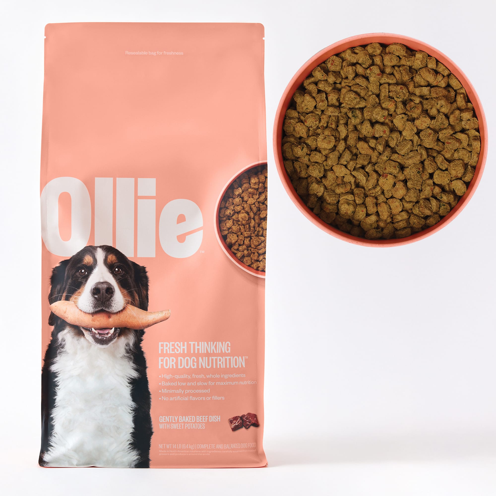 Ollie Baked Beef Dish with Sweet Potatoes Dry Dog Food, Petco